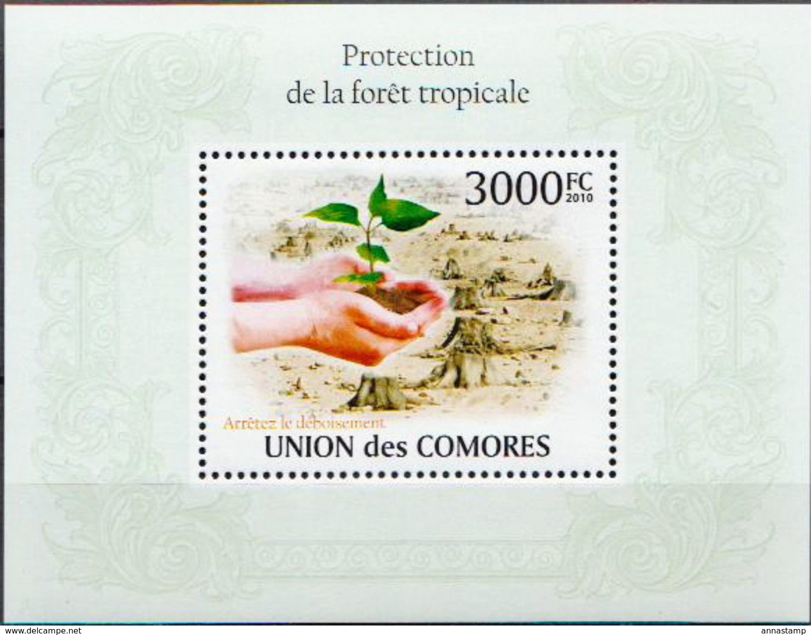 Comores MNH Forest Protection Sheetlet And SS - Trees