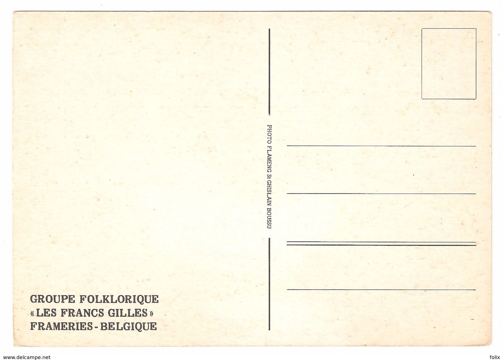 Frameries - Groupe Folklorique Les Francs Gilles - Frameries
