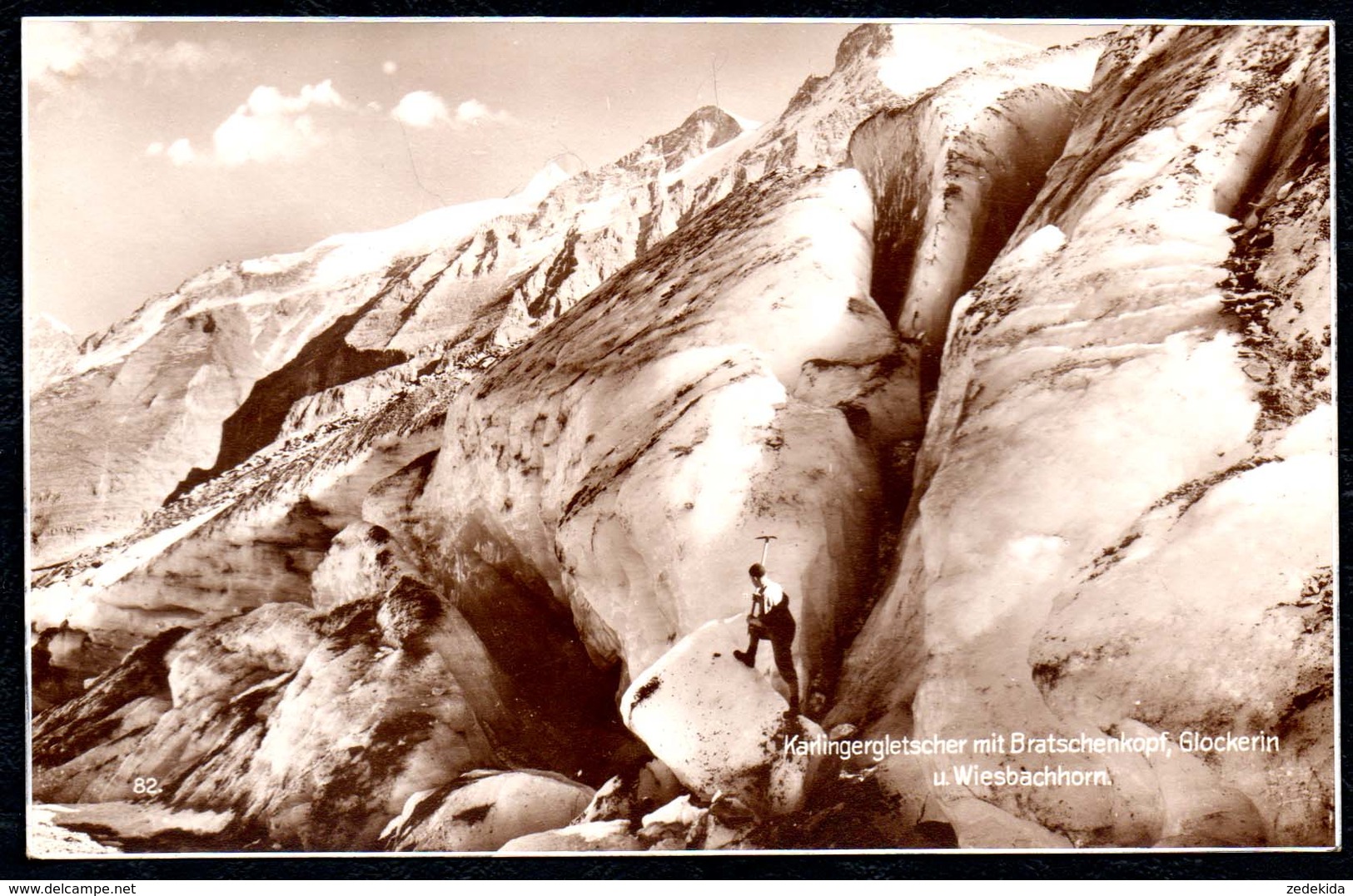 A9034 - Karlingergletscher Mit Bratschenkopf Glockerin Und Wiesbachhorn Gletscher - DAV - Alpen Verein - Haidinger - Other & Unclassified