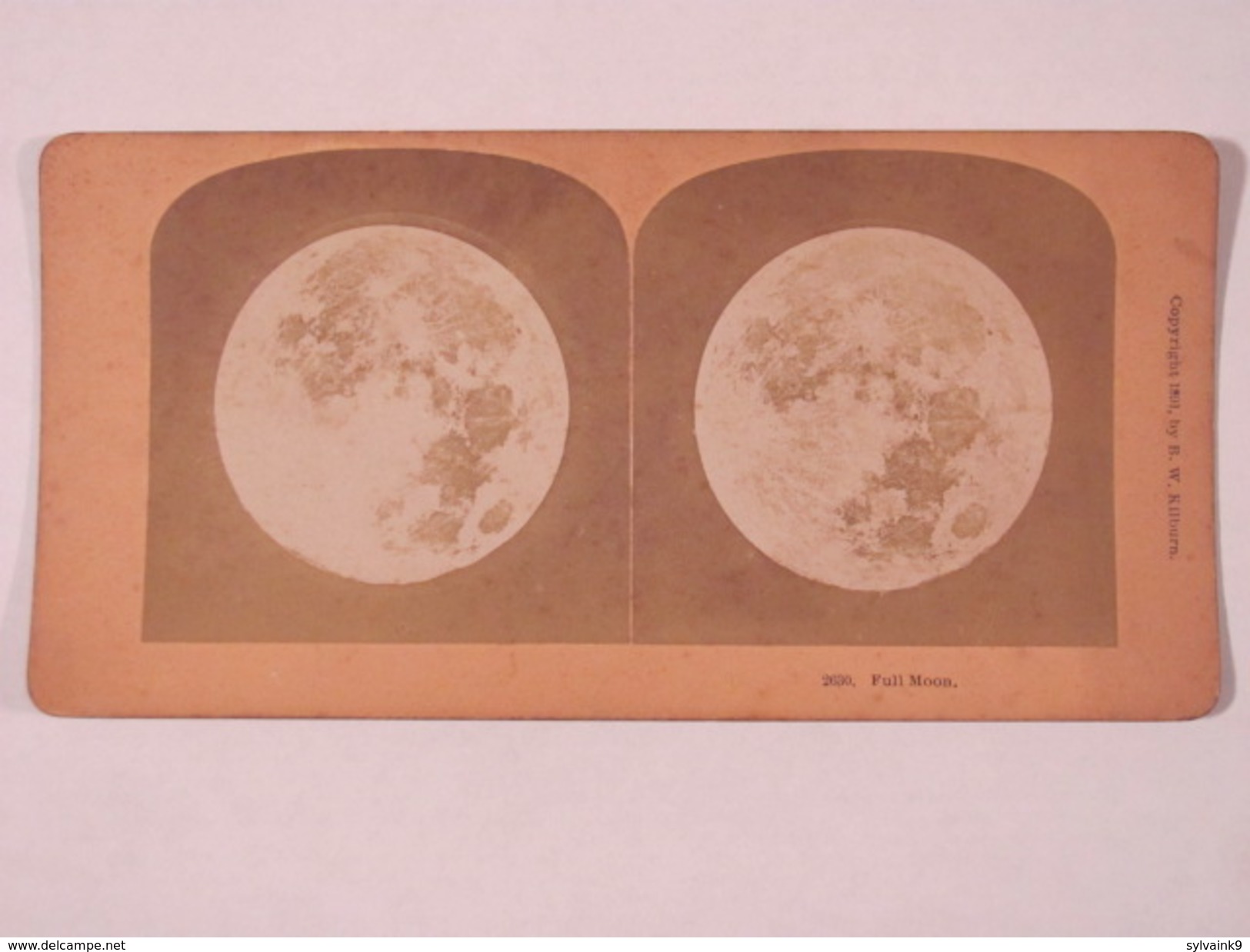 Benjamin West Kilburn Vue Stereoscopique Stereoview 1891 2630 Full Moon - Photos Stéréoscopiques