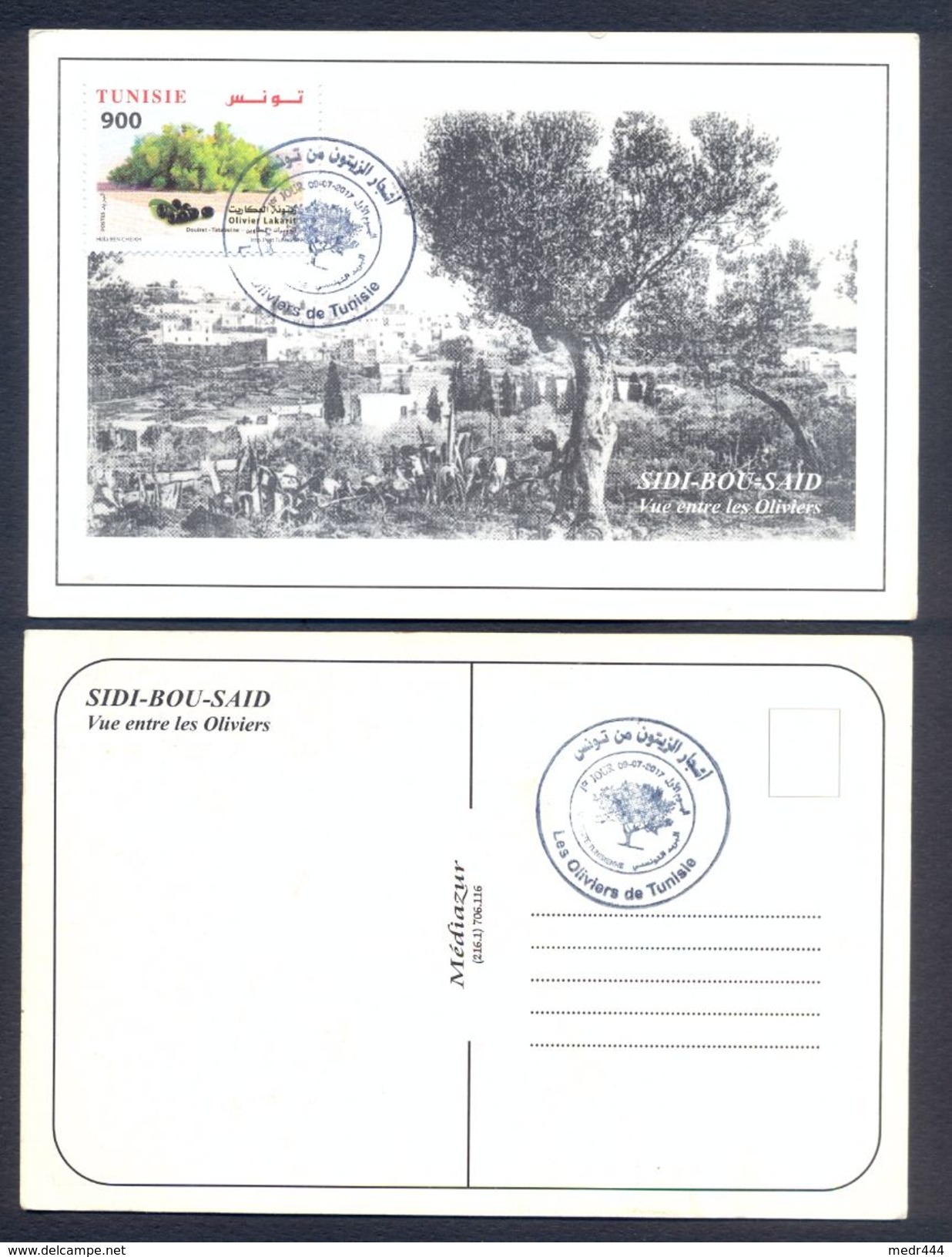 Tunisia/Tunisie 2017 - Maxi-Card - Olive Trees From Tunisia - MNH** Excellent Quality - Tunisia
