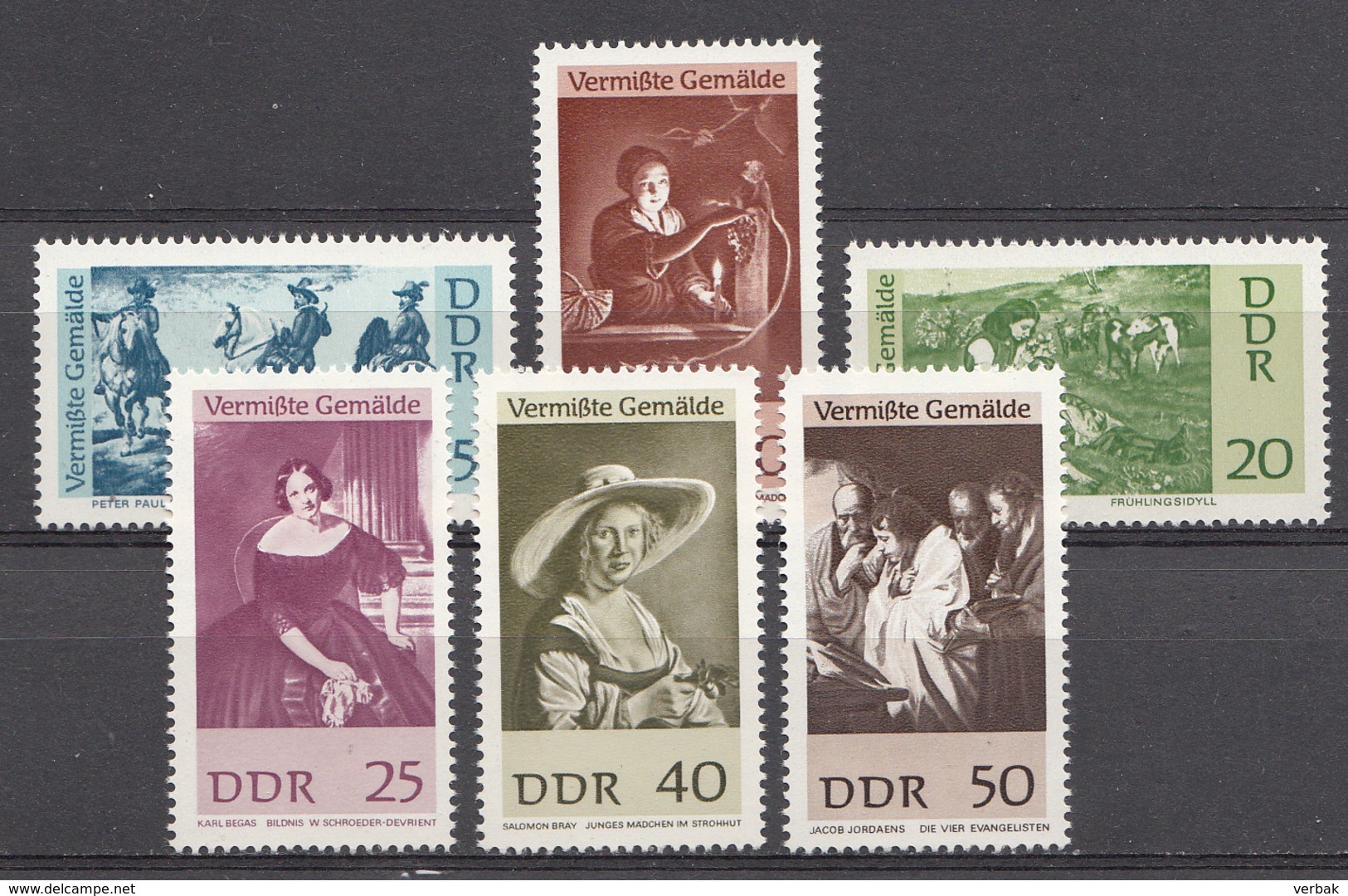 Allemagne DDR 1967  Mi.nr.: 1286-1291 Vermisste Gemälde  Neuf Sans Charniere /MNH / Postfris - Ungebraucht