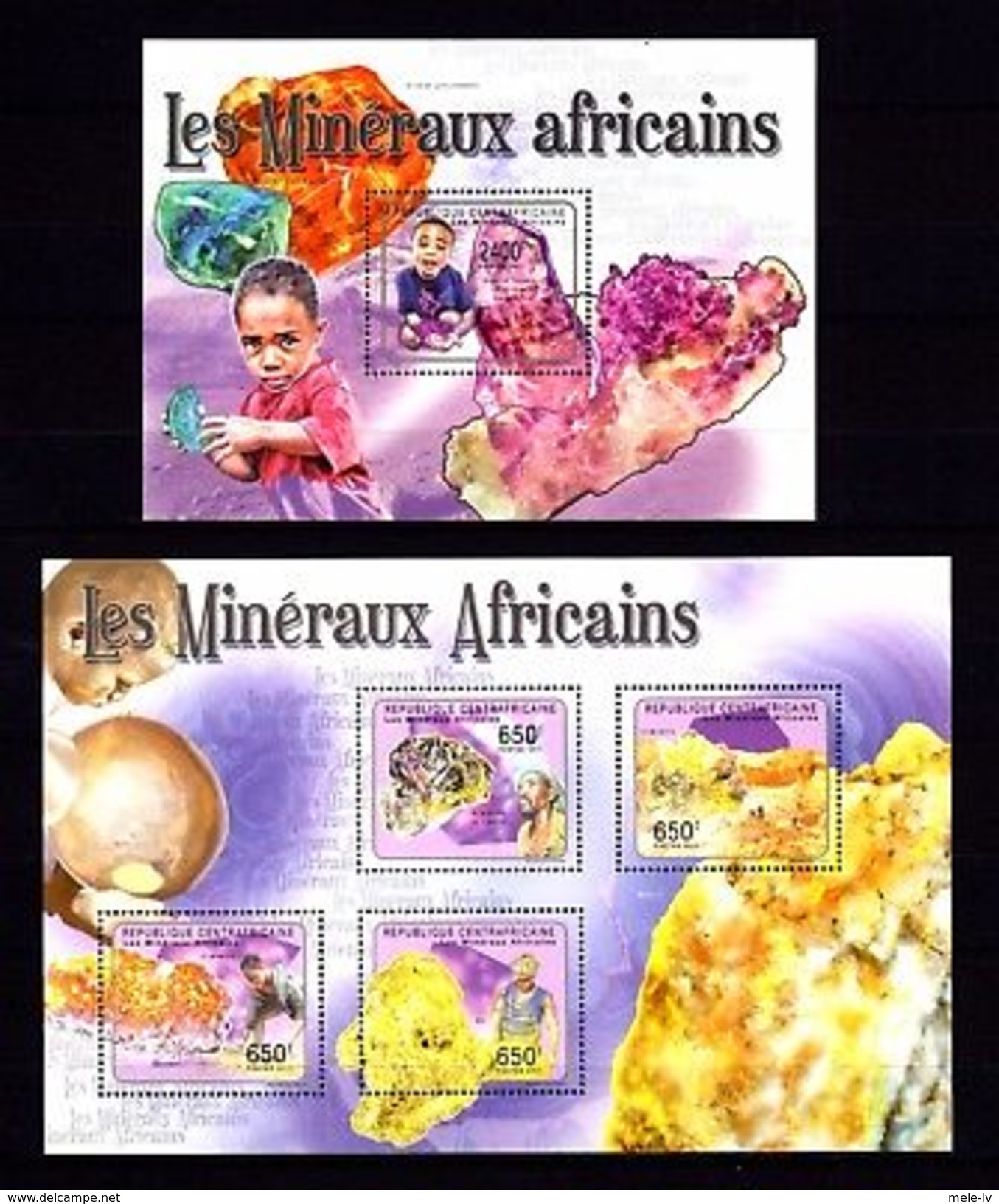 Central Africa 2011 Minerals MNH -(WB4) - Other & Unclassified