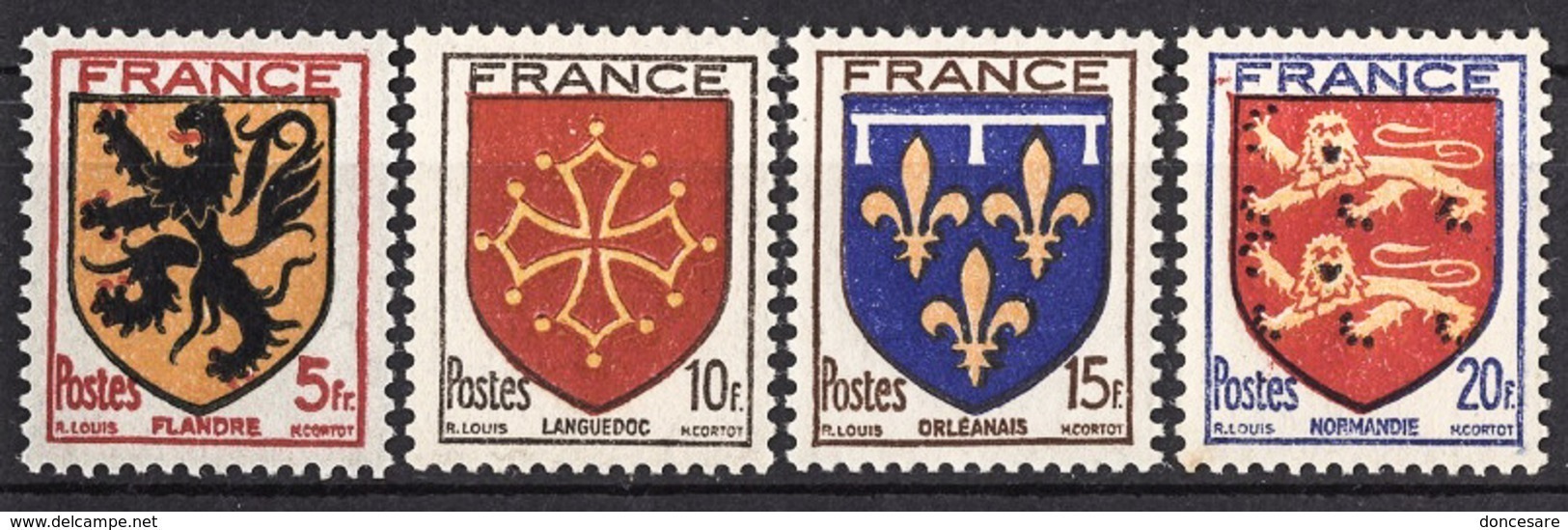 FRANCE 1944 - SERIE Y.T. N° 602 A 605 - 4 TP NEUFS** - Unused Stamps