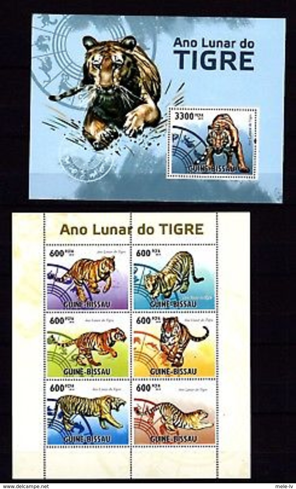 Guinea-Bissau 2010 Lunar Calendar Tiger MNH -(WB4) - Other & Unclassified