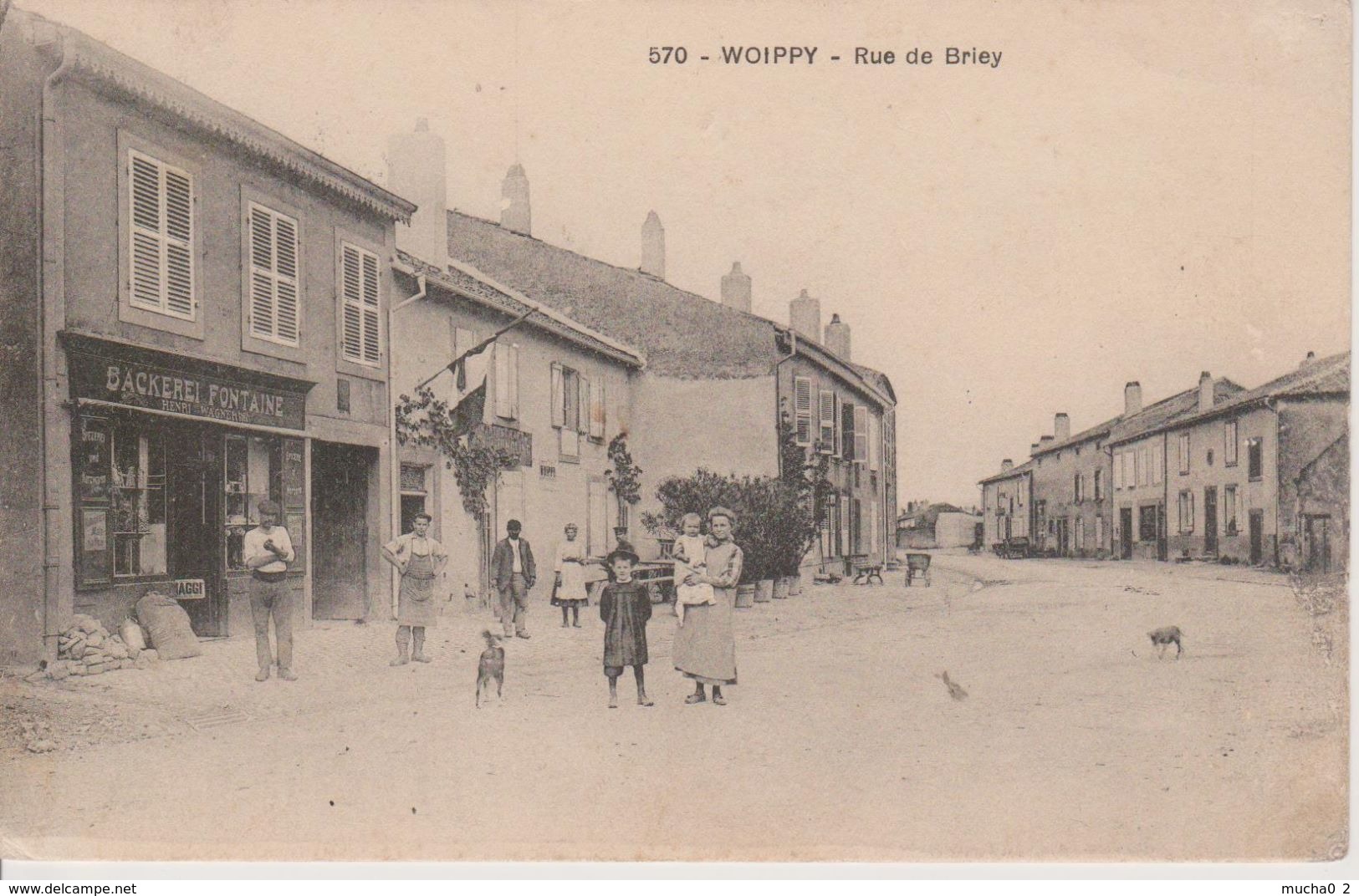 57 - WOIPPY - RUE DE BRIEY - BOULANGERIE FONTAINE - BELLE ANIMATION - Autres & Non Classés