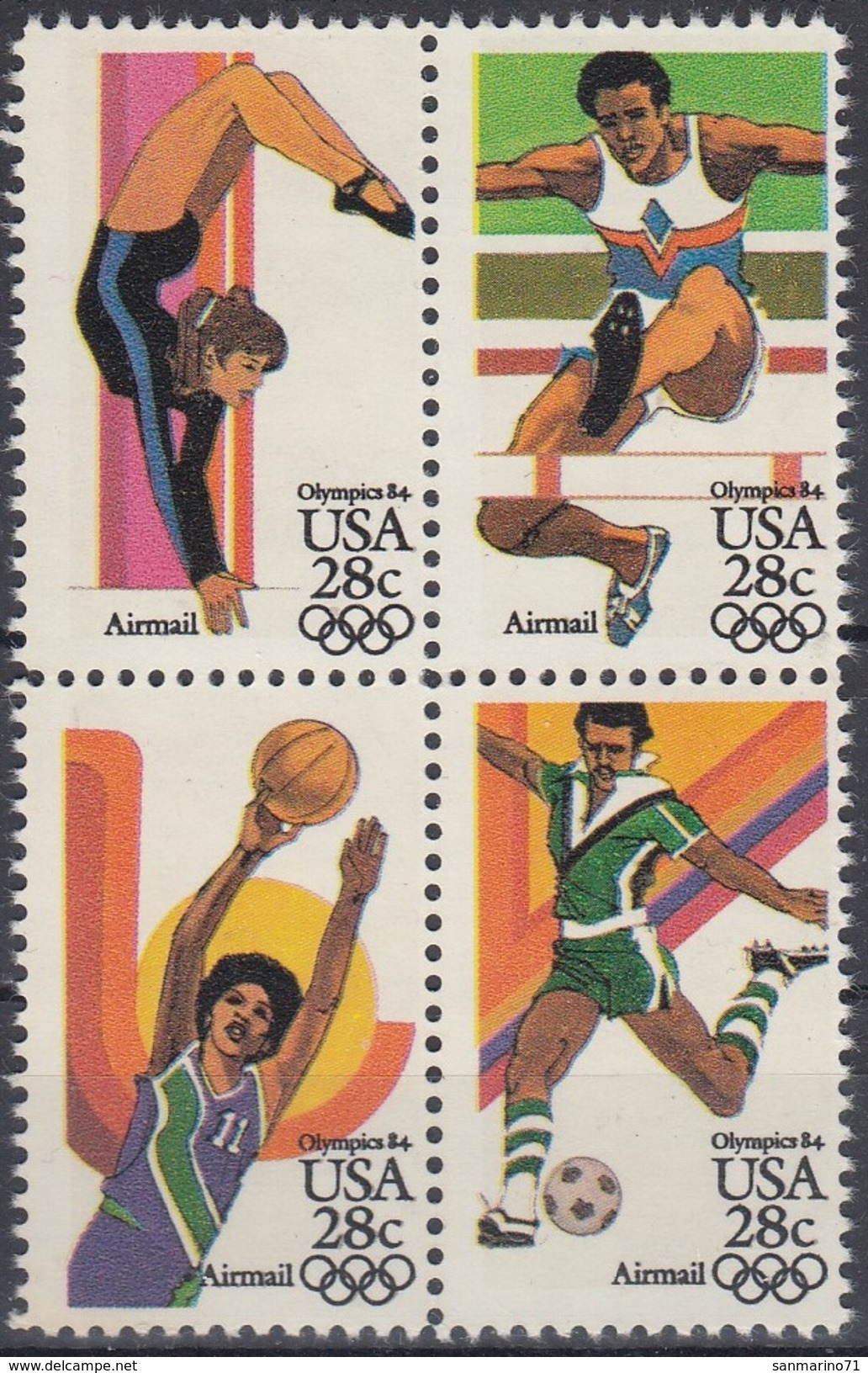 UNITED STATES 1636-1639,unused - Sommer 1984: Los Angeles