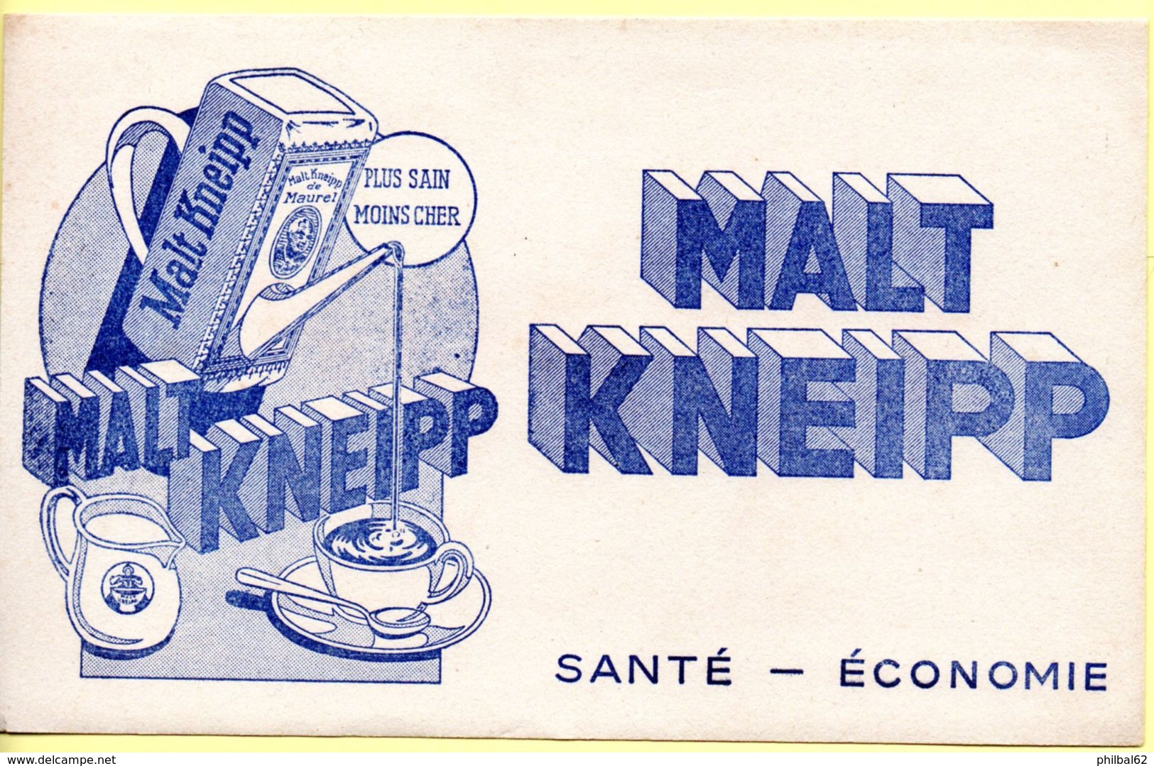 Buvard Malt Kneipp, Santé économie - Café & Thé
