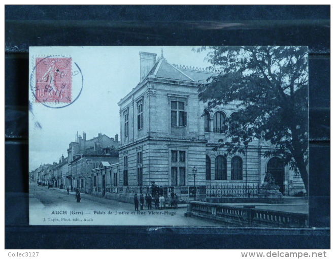 F17 - Auch - Palais De Justice Et Rue Victor Hugo - 1904 - Auch