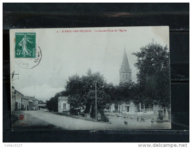 F17 - 81 - Saint Paul Cap De Joux - La Grande Place De L' Eglise - - Saint Paul Cap De Joux