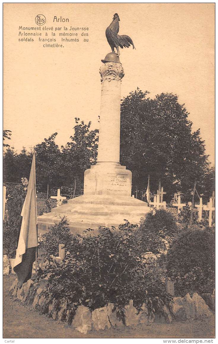 ARLON - Monument élevé Par La Jeunesse Arlonnaise à La Mémoire Des Soldats Français Inhumés Au Cimetière - Aarlen