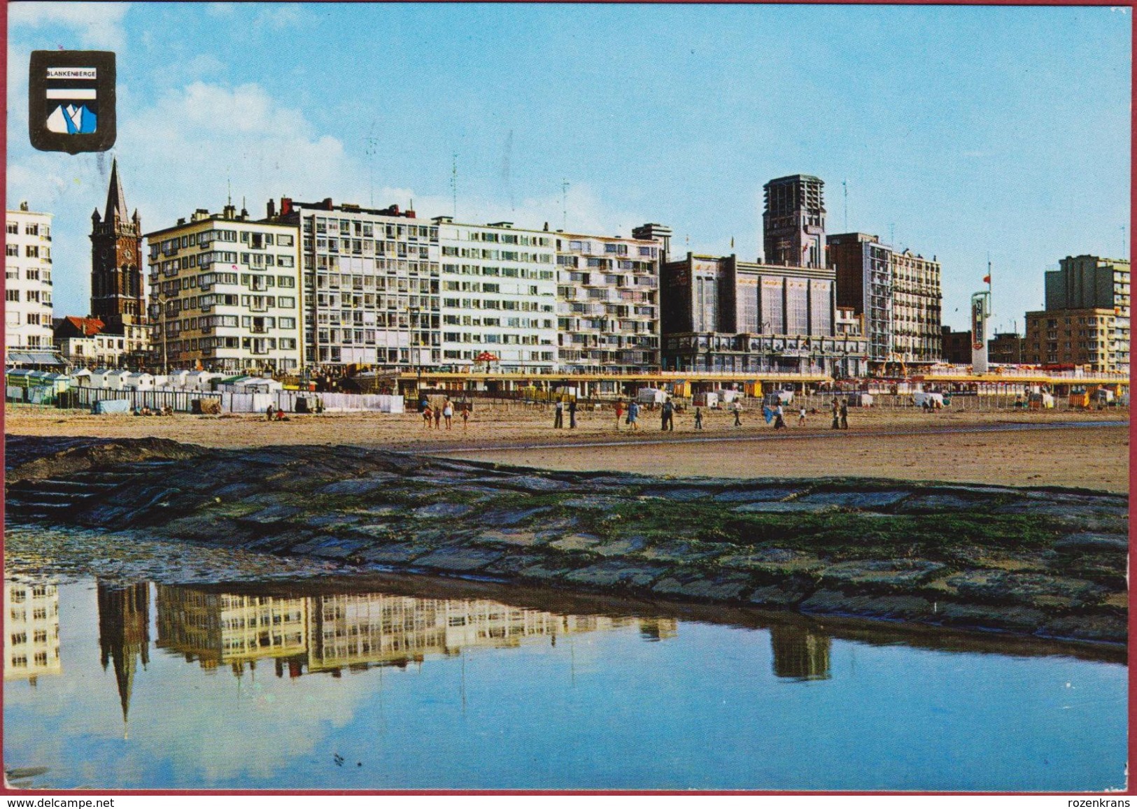 Blankenberge Grote Kaart Strand En Zeedijk 1976 - Blankenberge