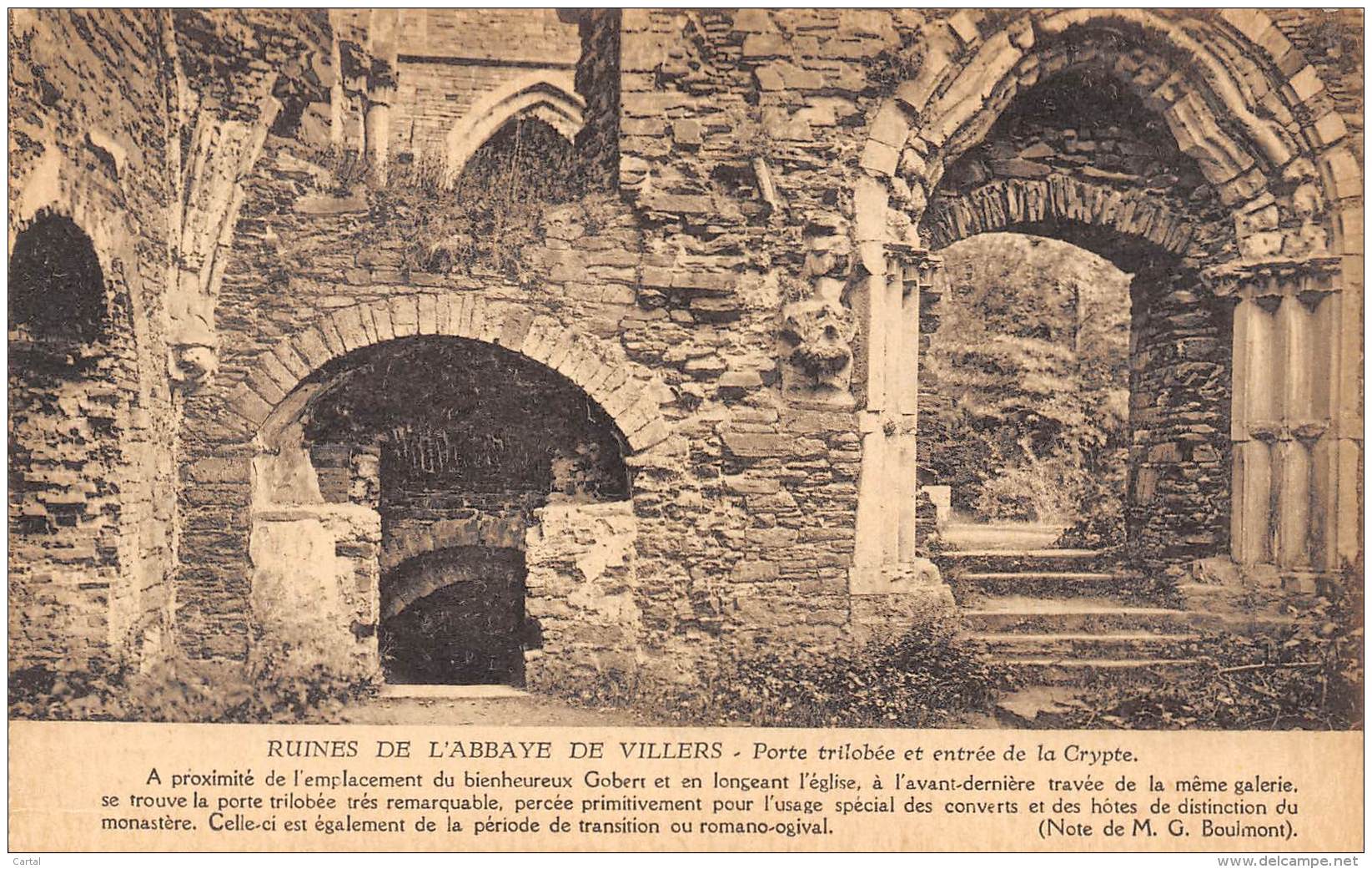 Ruines De L'Abbaye De Villers - Porte Trilobée Et Entrée De La Crypte - Villers-la-Ville