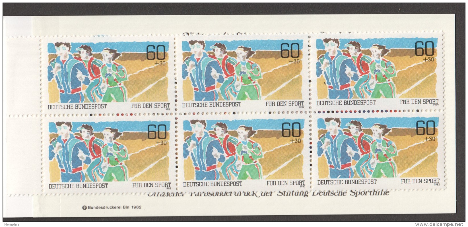 1982 Sport Markenheftchen  Dauerlauf  MiNr 1127  X6  &uml;Postfrisch - Sonstige & Ohne Zuordnung