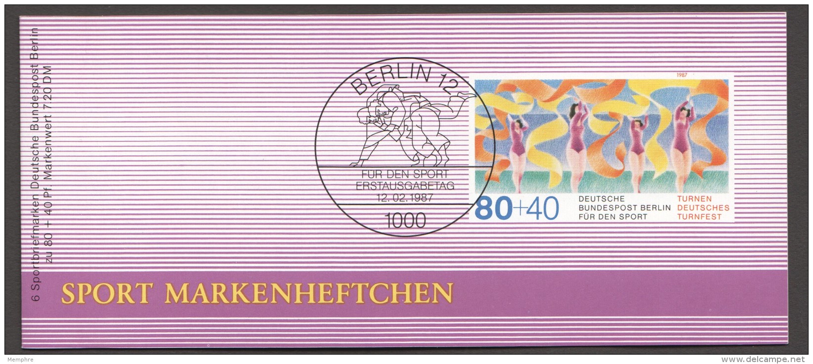 1987  Sport Markenheftchen  Gymnastikgruppe   MiNr 777  X6  Postfrisch - Markenheftchen