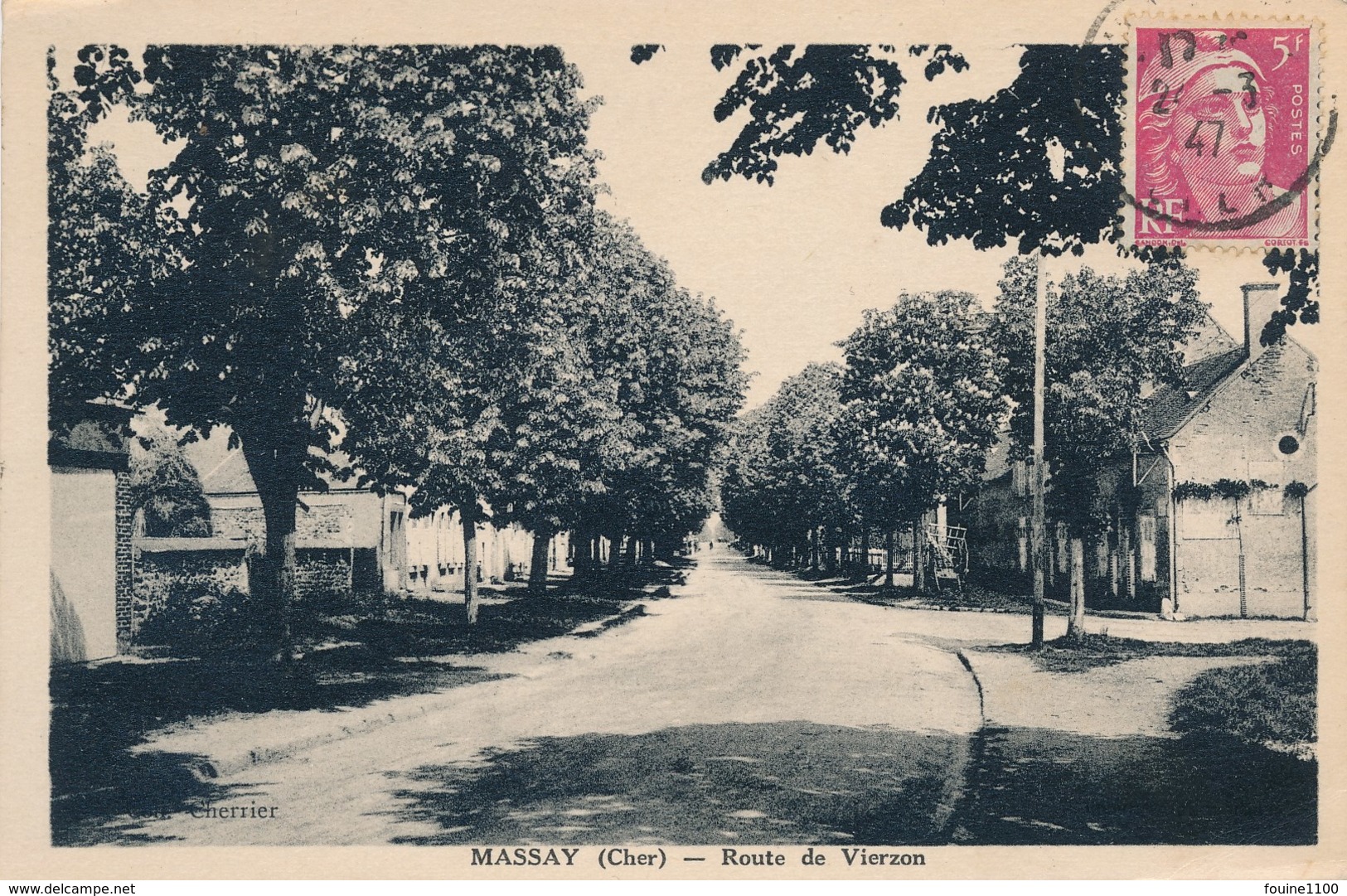 Carte De MASSAY  Route De Vierzon  ( Recto Verso ) - Massay