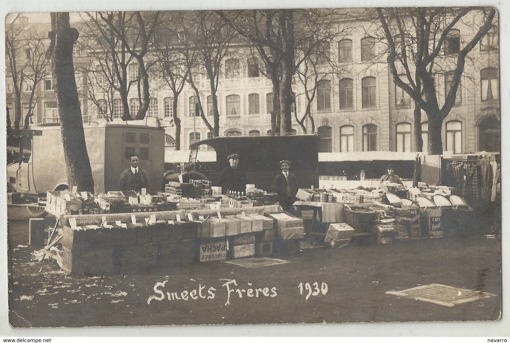 EUPEN, Place Du Marché - SMEETS Frères Négociants En Denrées Coloniales De WELKENRAEDT (Place Communale) 1930 - Eupen