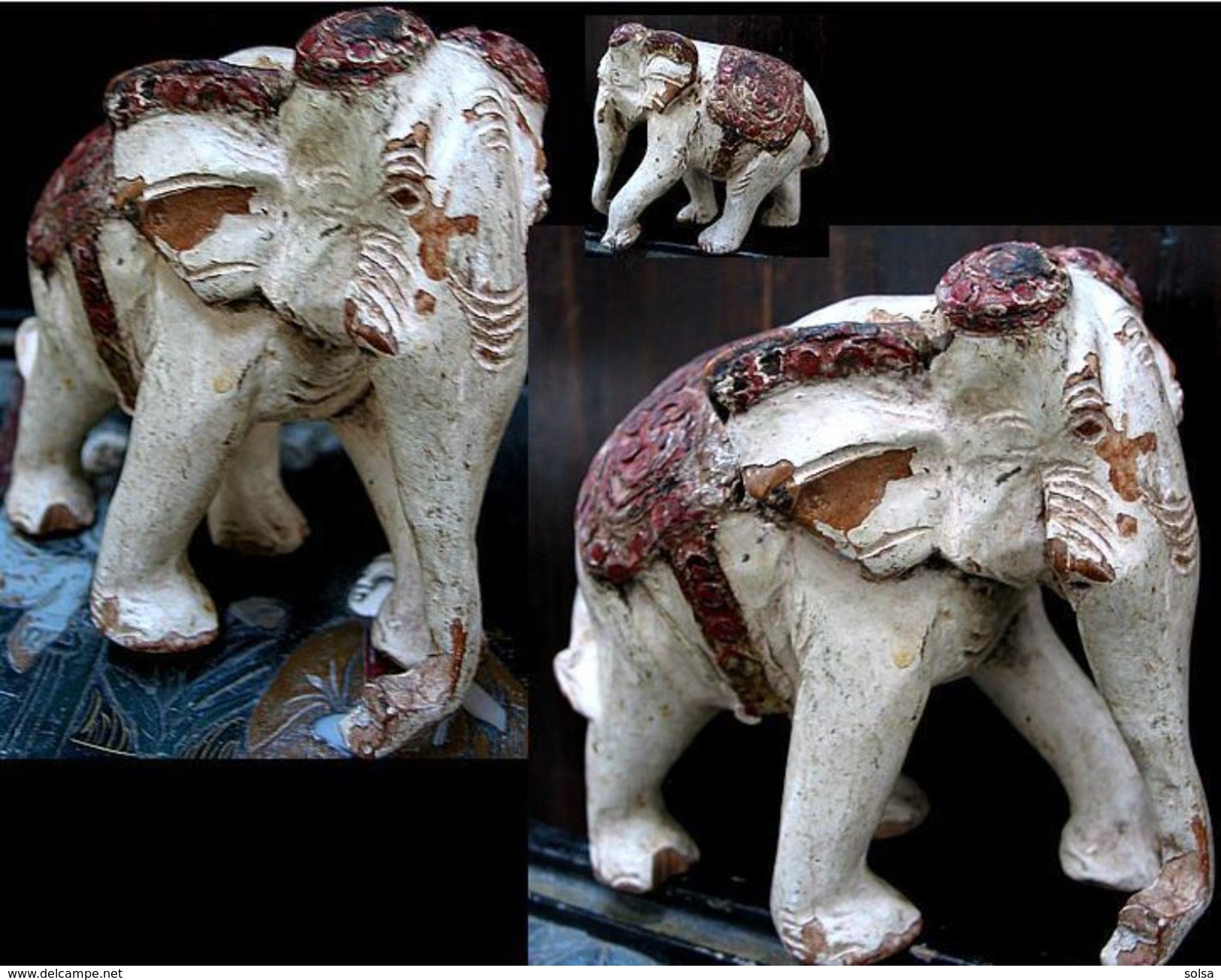 - Ancien éléphant Birman / Vintage Burmese Elephant - Art Asiatique