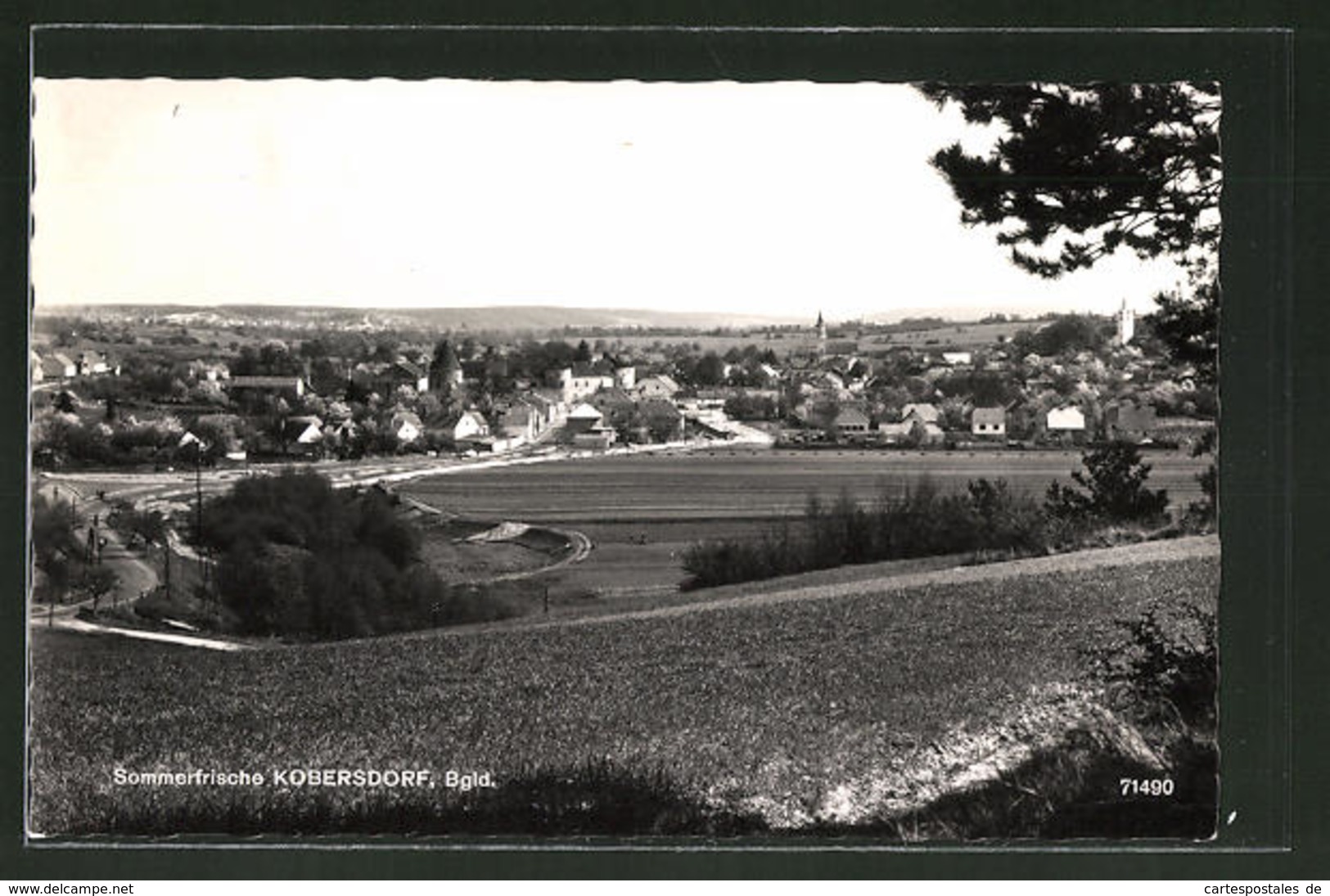 AK Kobersdorf, Ortsansicht Vom Berg Aus - Altri & Non Classificati