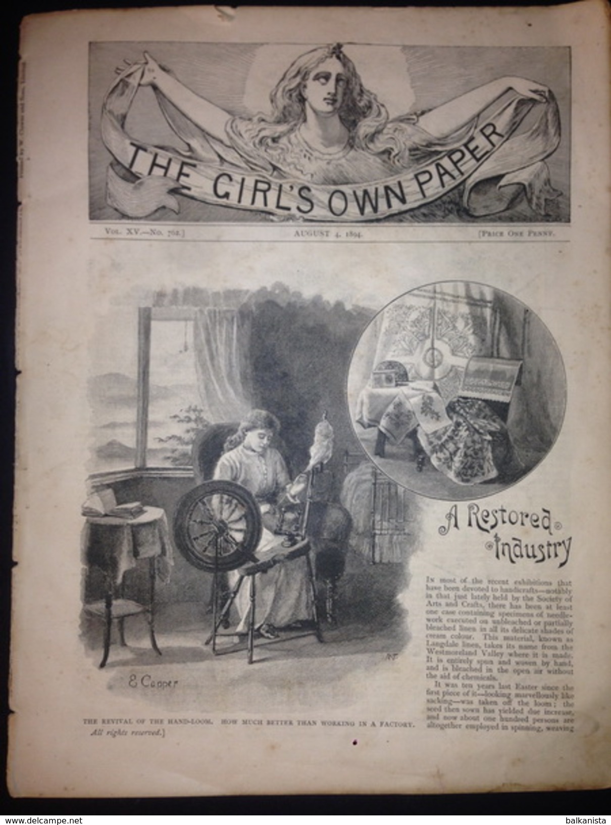 The Girl's Own Paper August 4, 1894 No: 762 - Femminili