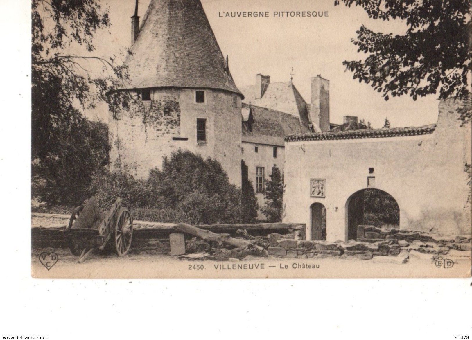 63----VILLENEUVE ---le Château---voir 2 Scans - Autres & Non Classés