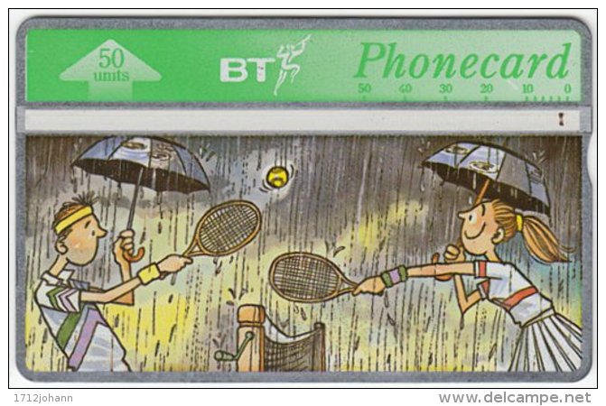 GREAT BRITAIN D-530 Hologram BT - Cartoon, Sport, Tennis - 426D - Used - BT Allgemeine