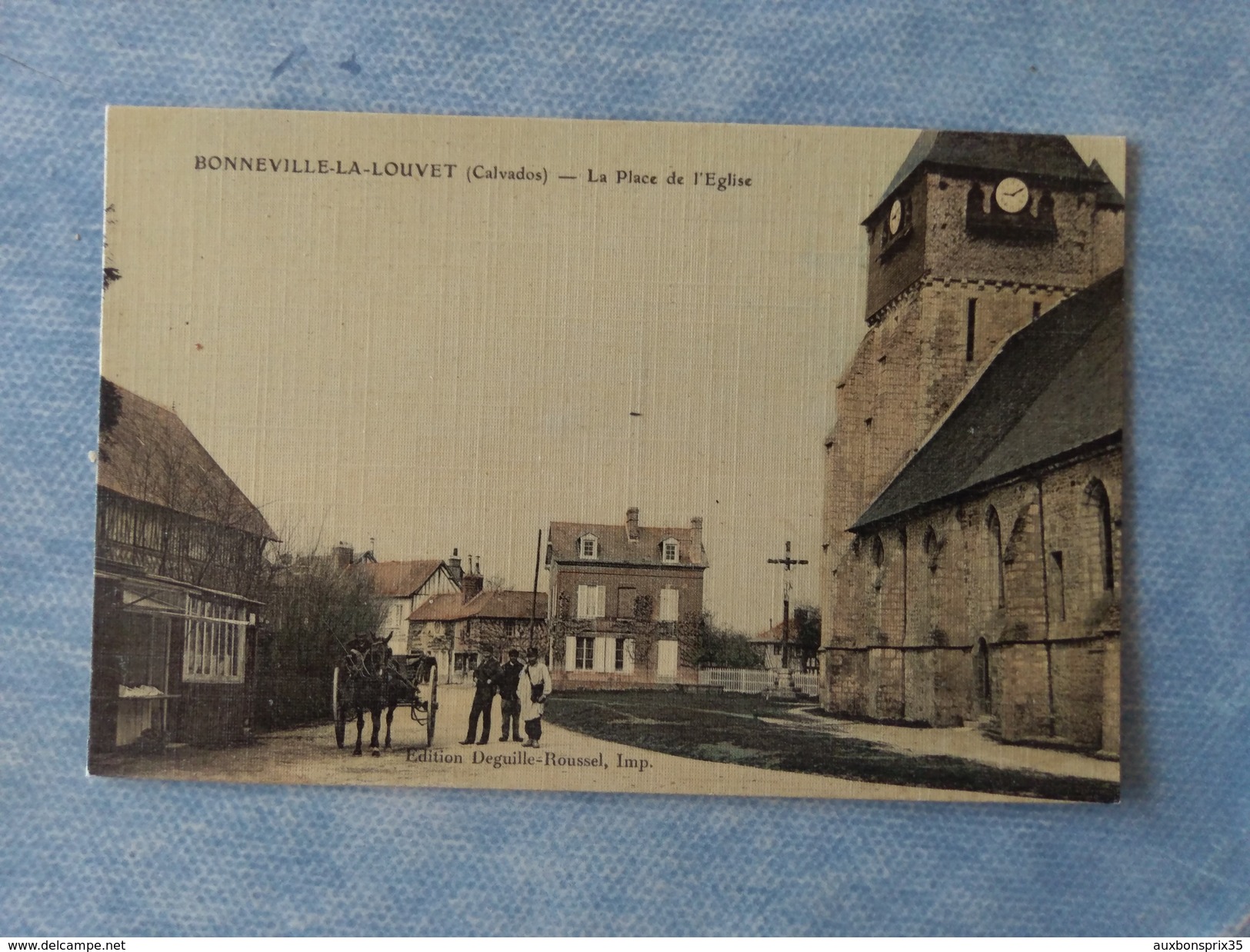 BONNNEVILLE LA LOUVET - LA PLACE DE L'ÉGLISE - 14 - Andere & Zonder Classificatie