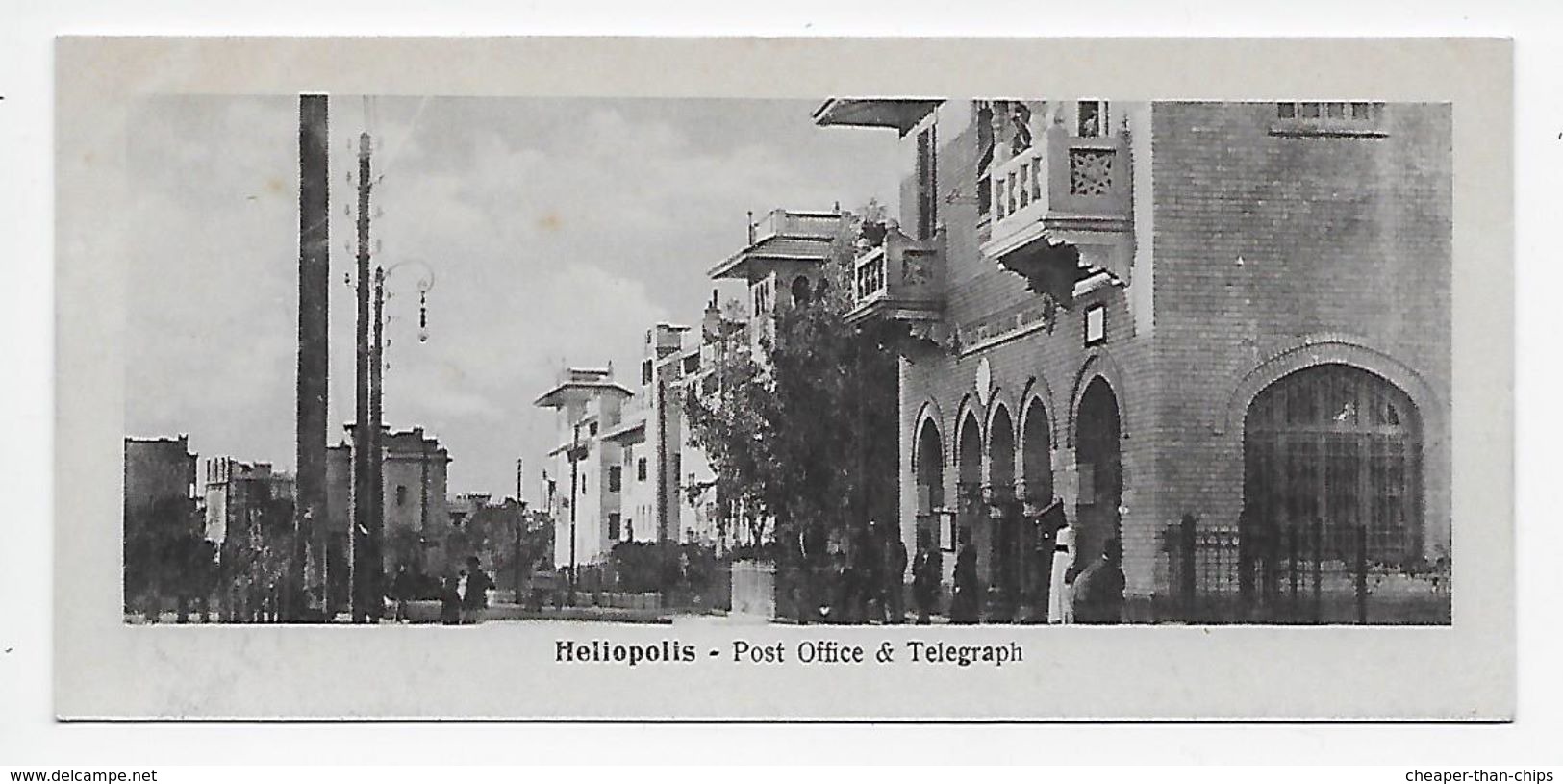 Heliopolis - Post Office & Telegraph - "Book Mark" Card - Cairo