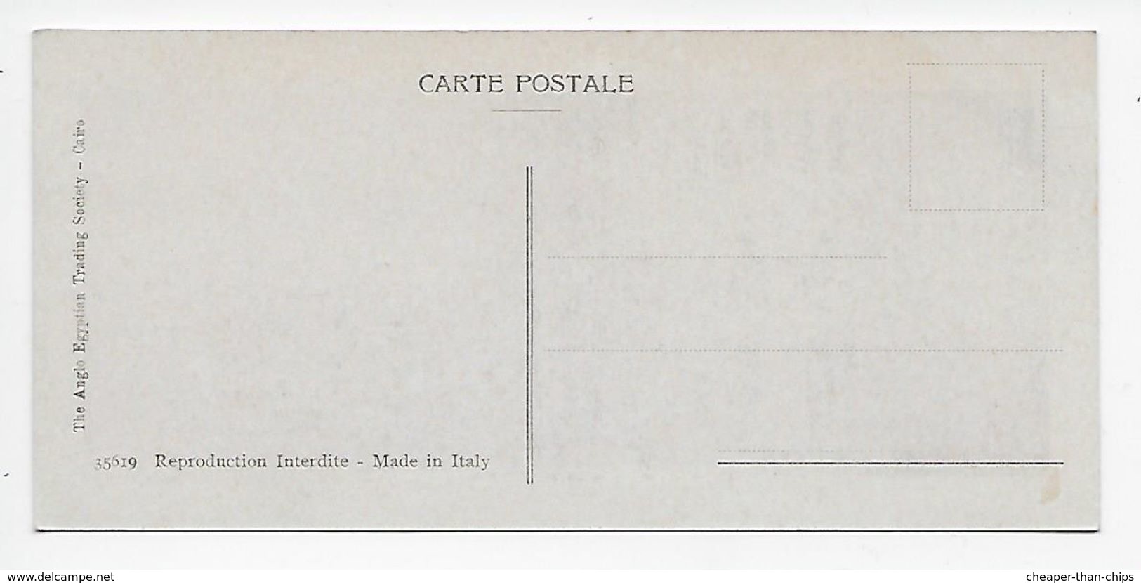 Heliopolis - Post Office & Telegraph - "Book Mark" Card - Cairo