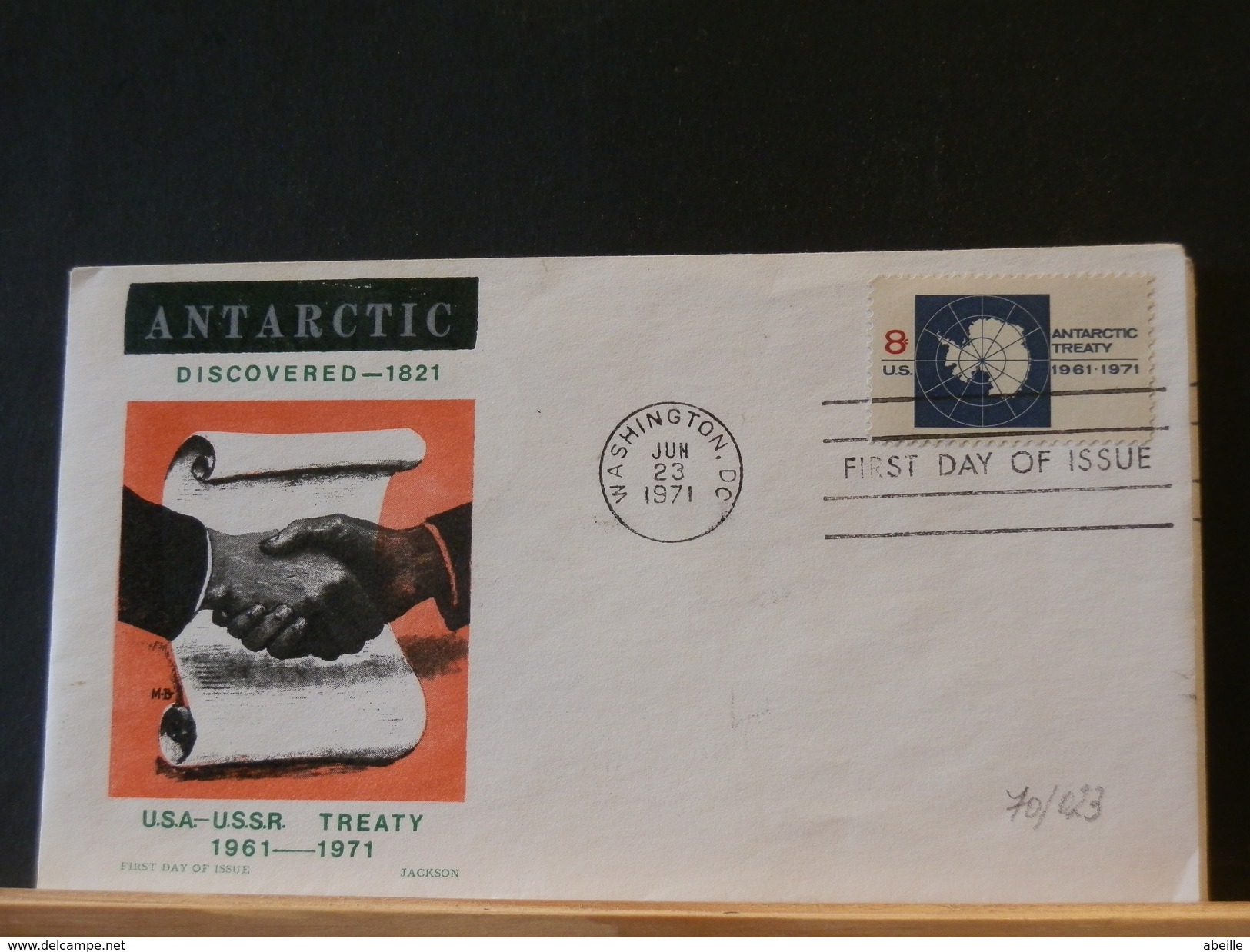 71/023   FDC  USA - Antarktisvertrag