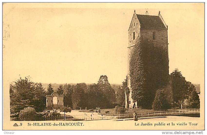 SAINT HILAIRE DU HARCOUET LE JARDIN PUBLIC ET LA VIEILLE TOUR - Saint Hilaire Du Harcouet