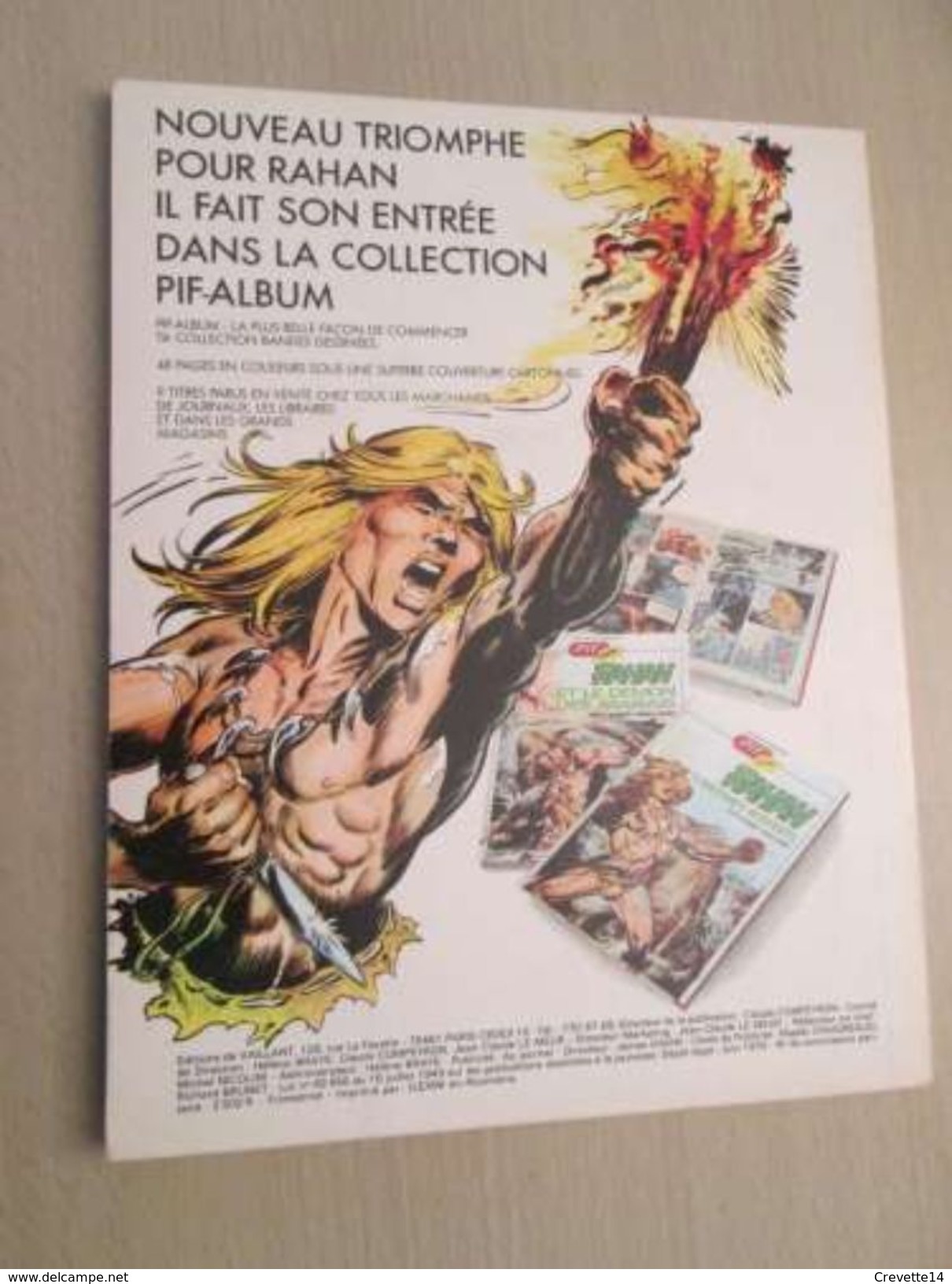 BD2006 Edition Originale De 1974 RAHAN - CHERET - 1e SERIE , N°18 , Coté 15 Euros Au Dernier BDM  ,  TRES BON ETAT , Voi - Rahan