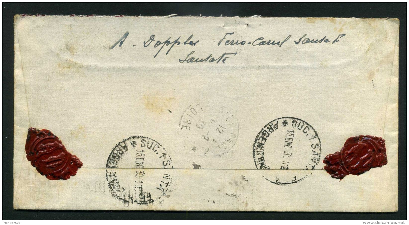 ARGENTINE : TRES  BELLE  ENVELOPPE  DU  15  JANVIER  1930  POUR  LA  FRANCE , A  VOIR . - Lettres & Documents