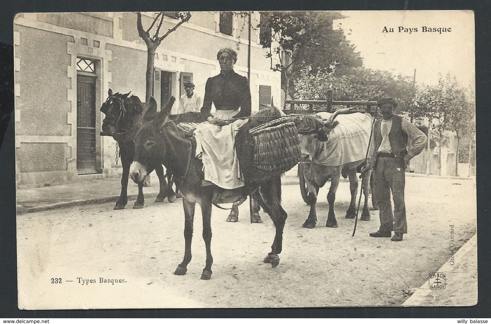 +++ CPA - France 64 - Au Pays Basque - Types Basques - Anes    // - Autres & Non Classés