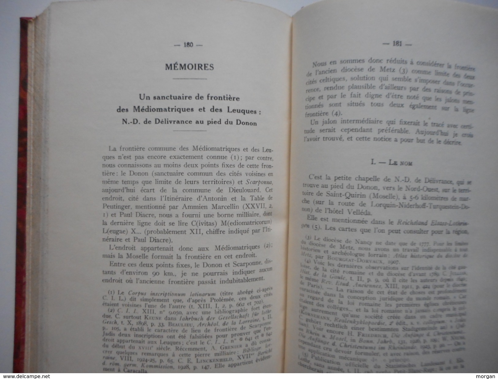 LORRAINE, 1928 - 1929 ,  HISTOIRE LOCALE, REGIONALISME - RELIURE Sté d'ARCHEOLOGIE LORRAINE