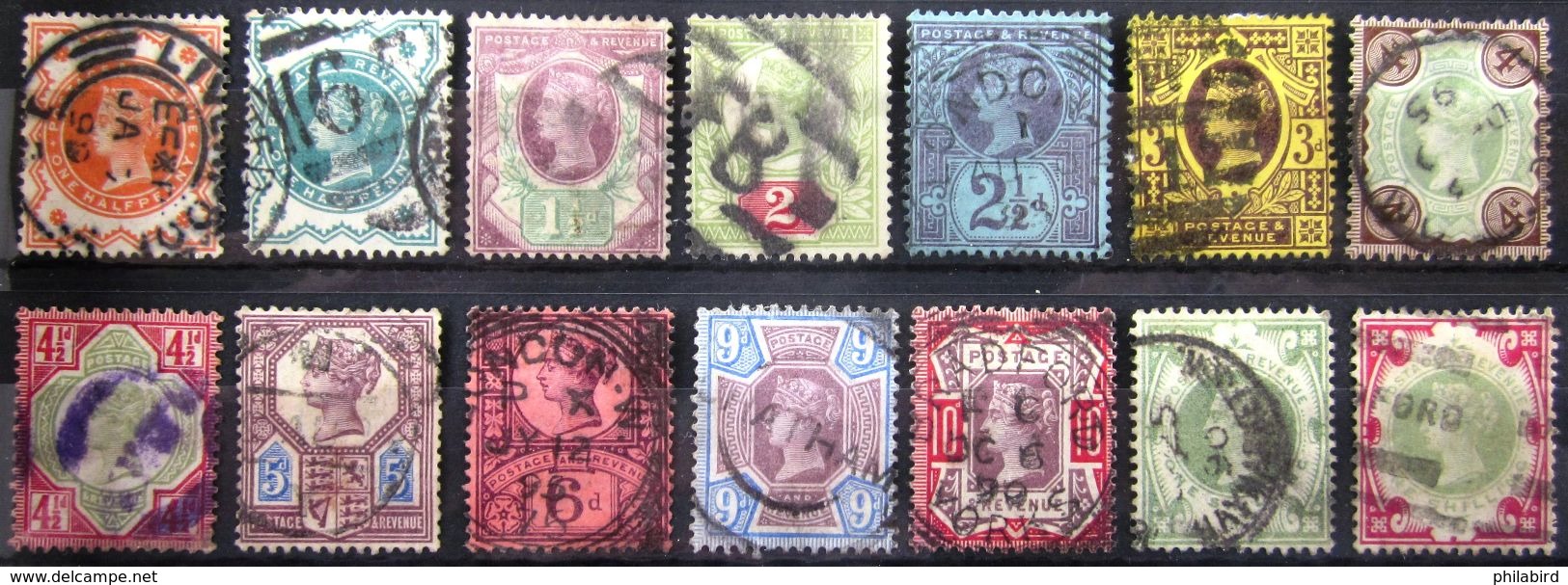 GRANDE BRETAGNE               N° 91/104                        OBLITERE - Used Stamps