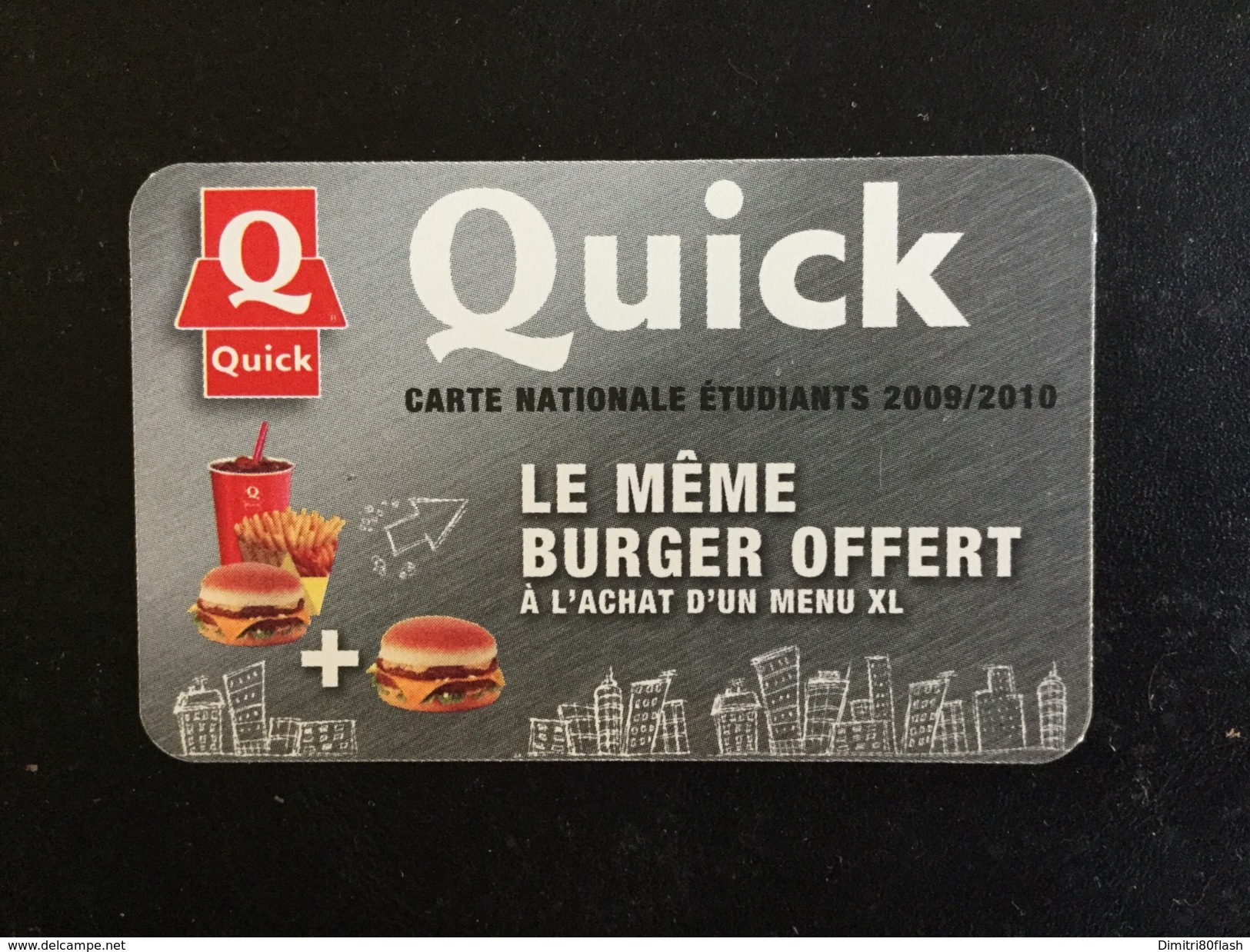 CARTE CADEAU/FIDÉLITÉ QUICK - Cadeaubonnen En Spaarkaarten