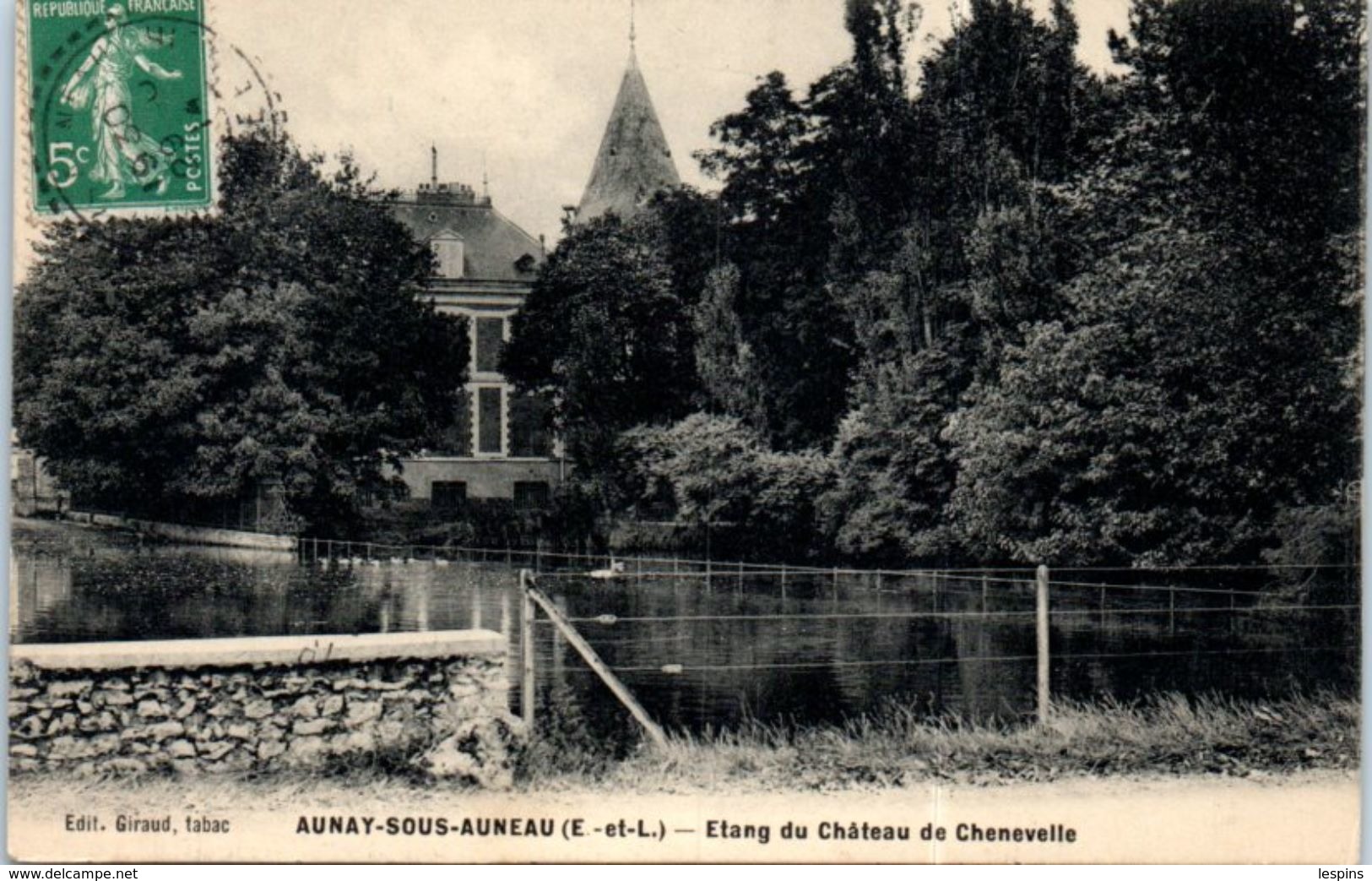 28 - AUNAY Sous AUNEAU  -- Etang Du Château De Chenevelle - Autres & Non Classés