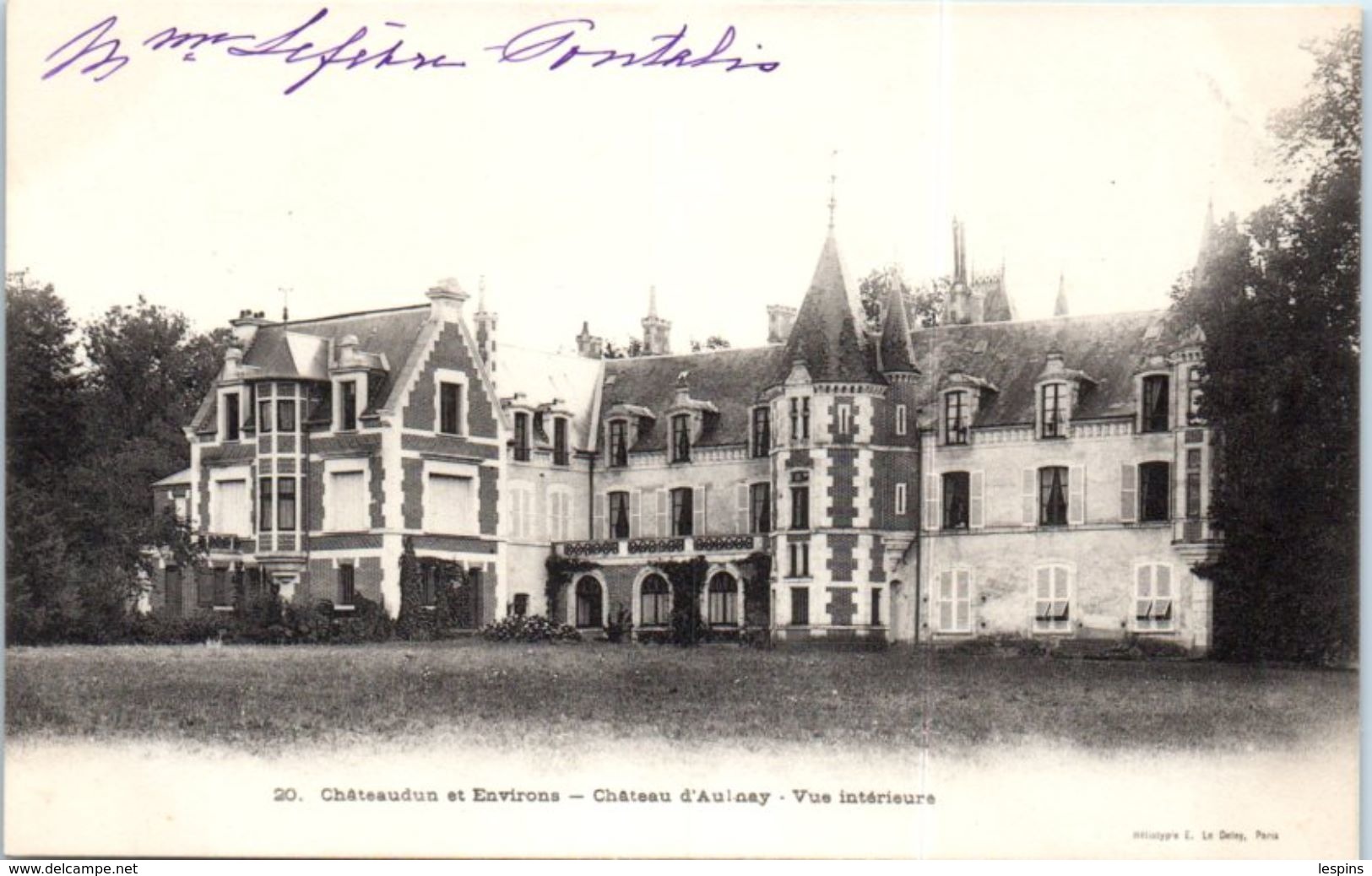 28 - Château D'AULNAY  --  Vue Intérieure - Autres & Non Classés