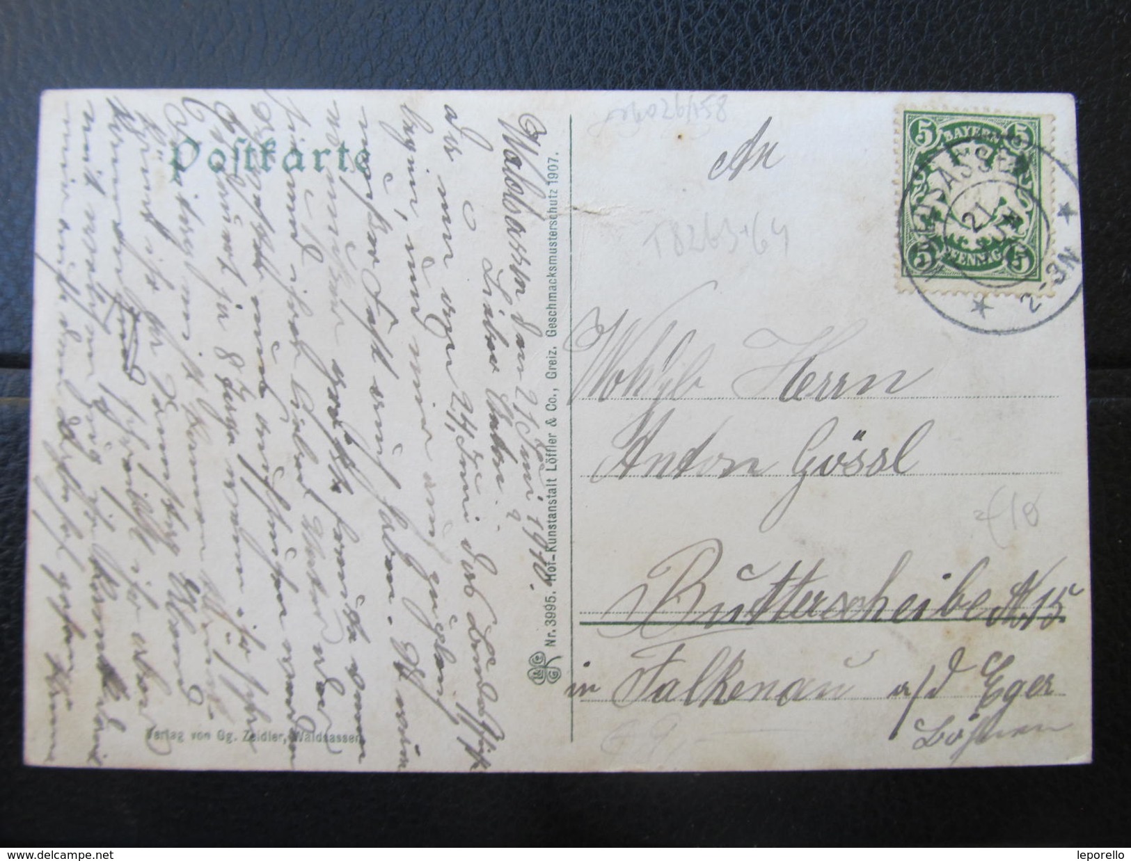 AK WALDSASSEN Oberpfalz 1909 // D*28567 - Waldsassen