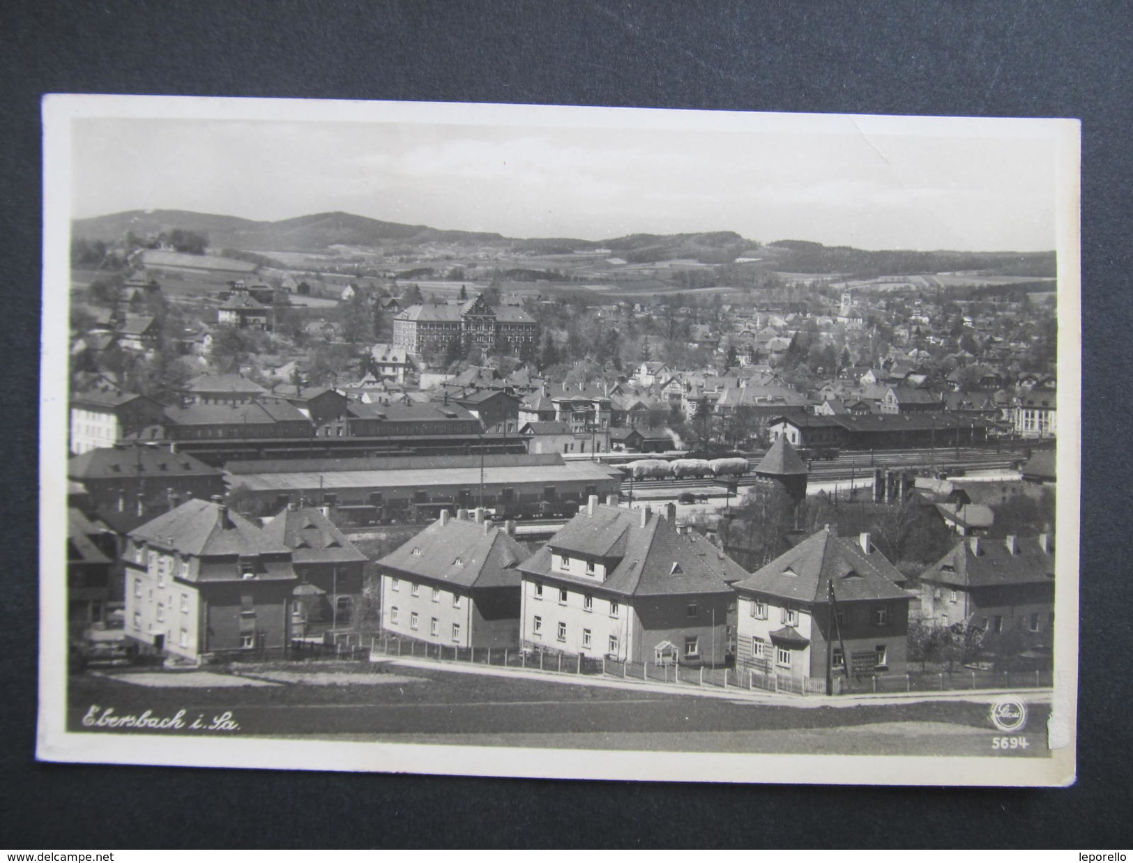 AK EBERSBACH I.Sa Bahnhof 1941 // D*28571 - Ebersbach (Loebau/Zittau)