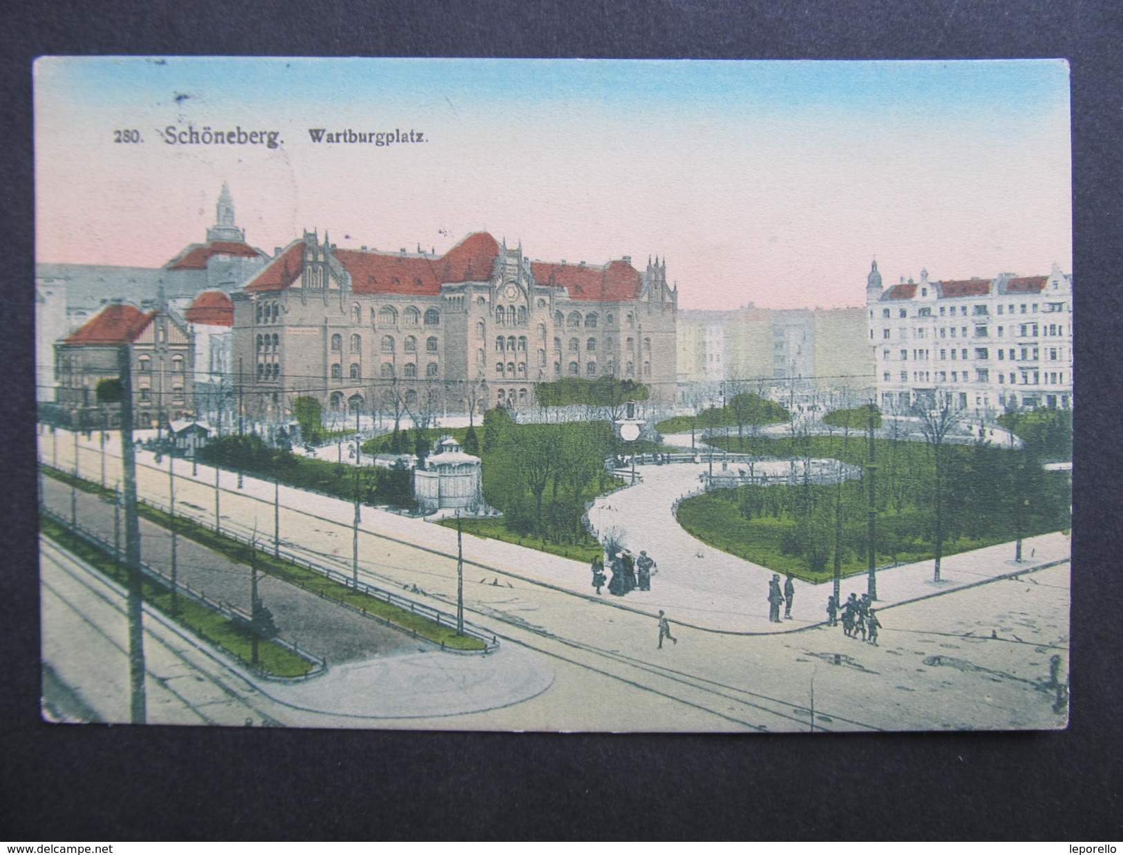 AK BERLIN SCHÖNEBERG 1911 Wartburgplatz // D*28572 - Schöneberg