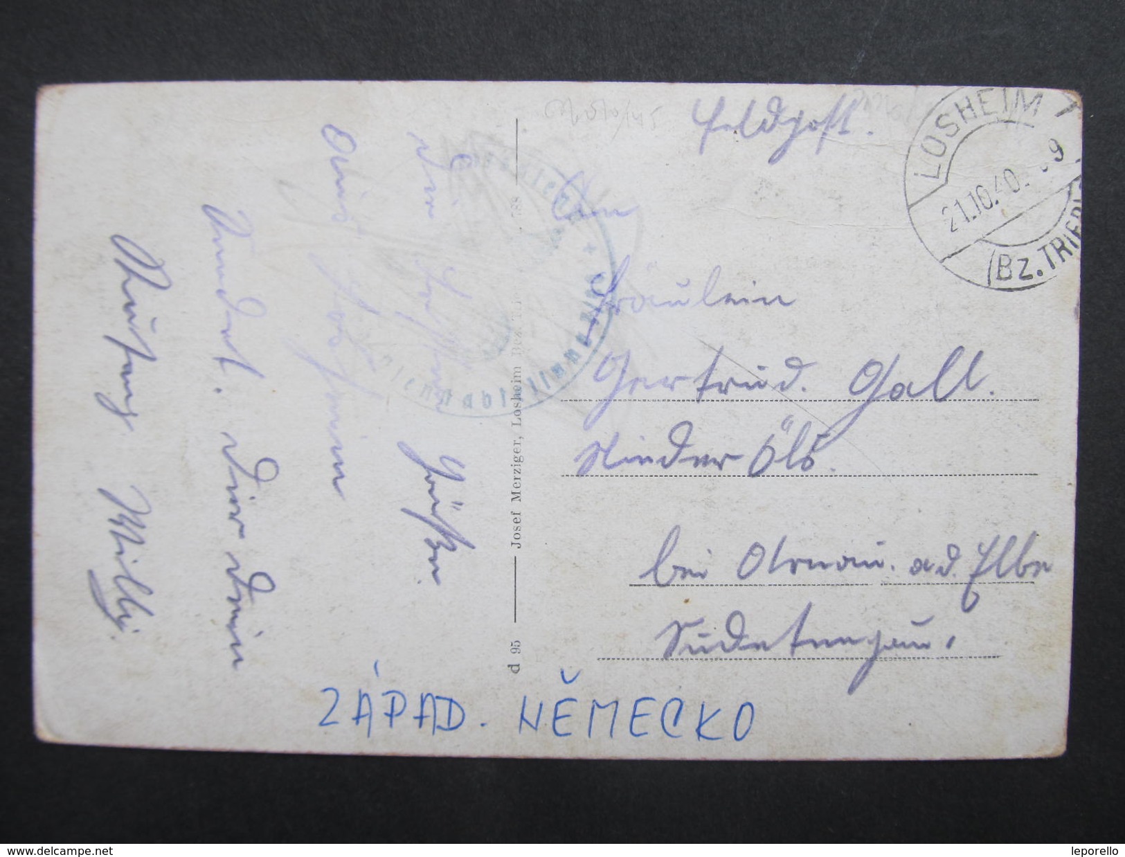 AK LOSHEIM B. Merzig Trier 194 Feldpost 0 // D*28577 - Kreis Merzig-Wadern