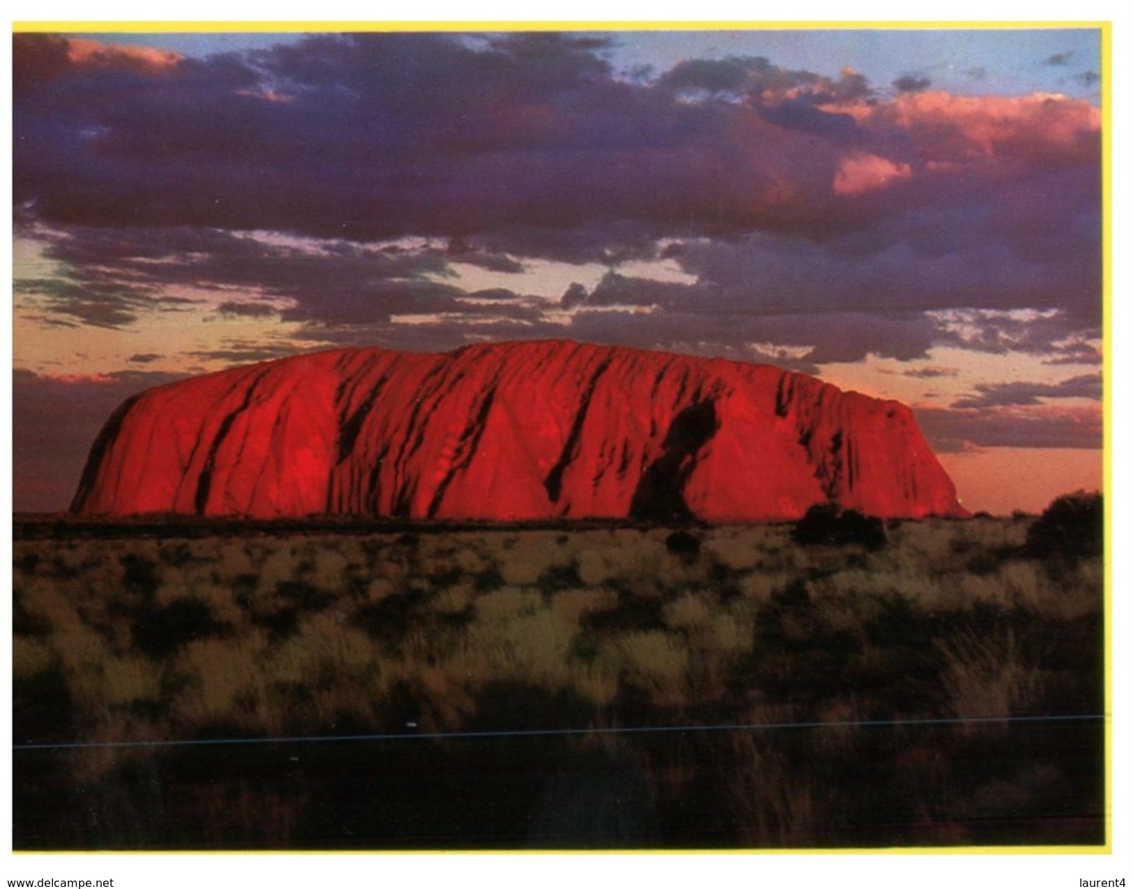 (365) Australia - (with Stamp At Back Of Card) - NT - Uluru / Ayers Rock - Uluru & The Olgas