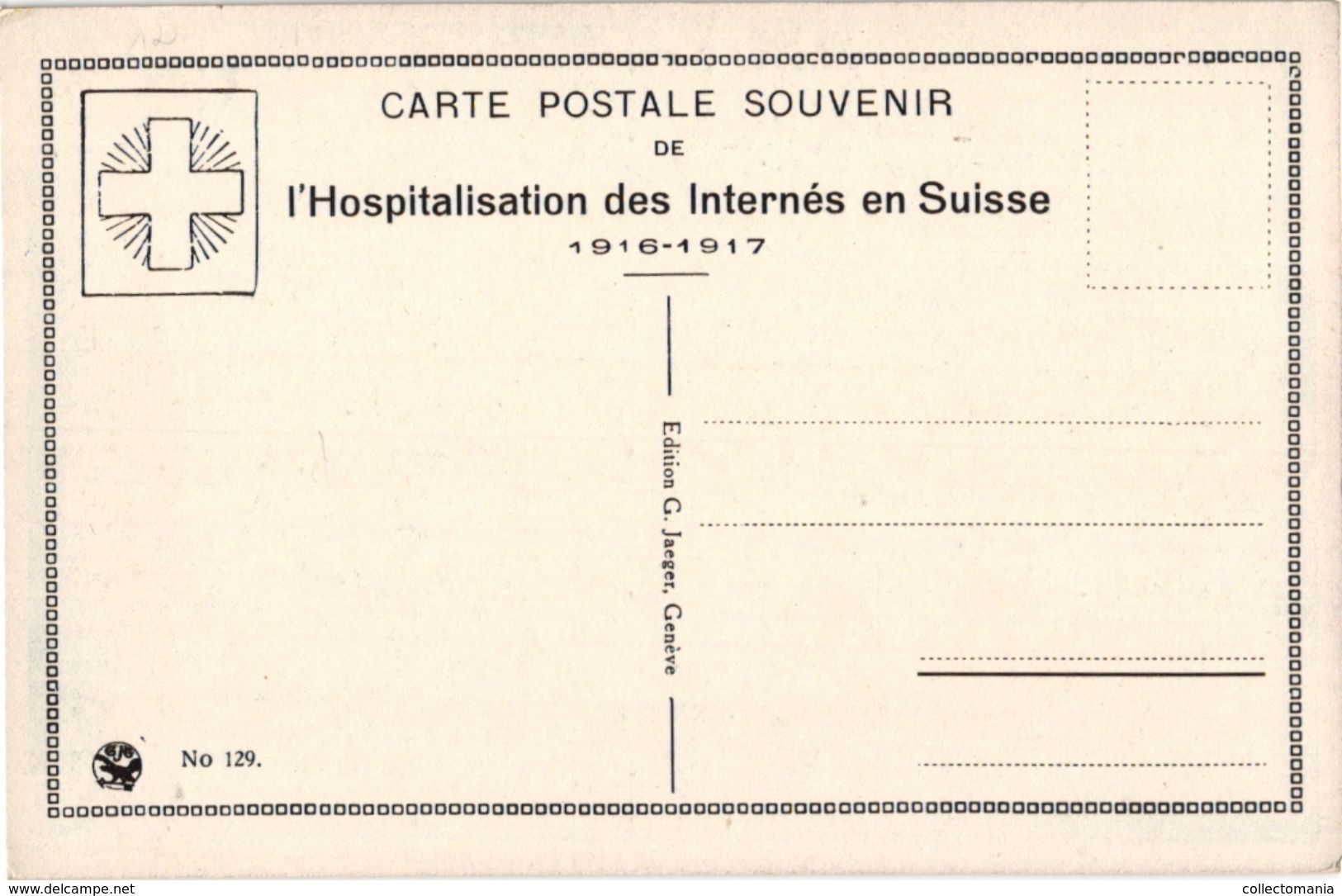 3 CPA Croix Rouge  Red Cross Christmas Tree Hospital  Prisonniers Malades 1916-1917 Suisse  Scweiz - Santé