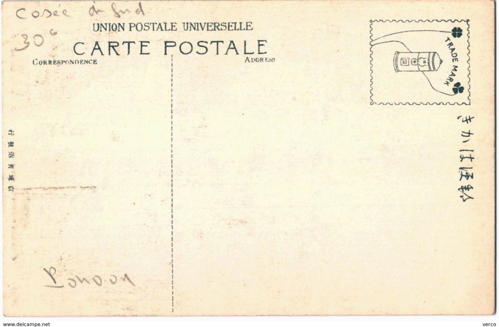 Carte Postale Ancienne De COREAN PEASANT & HIS SON - Corée Du Sud