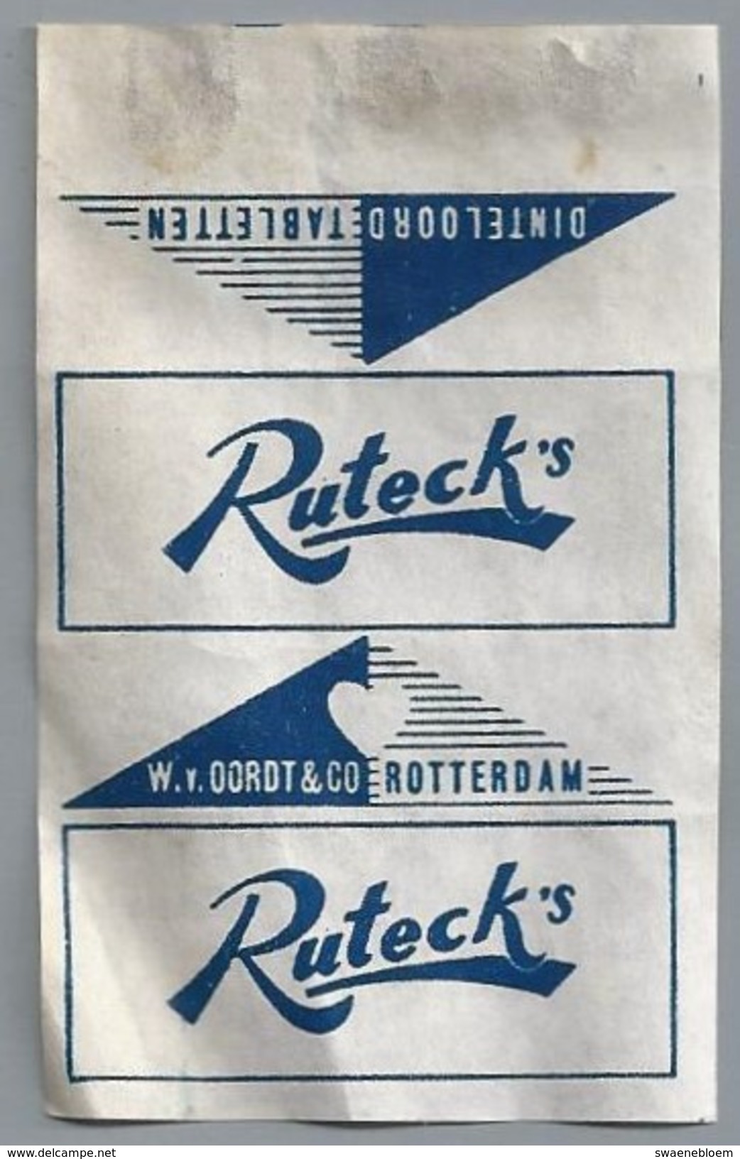 Suikerwikkel.- Embalage De Sucre. - RUTECK'S - - Suiker