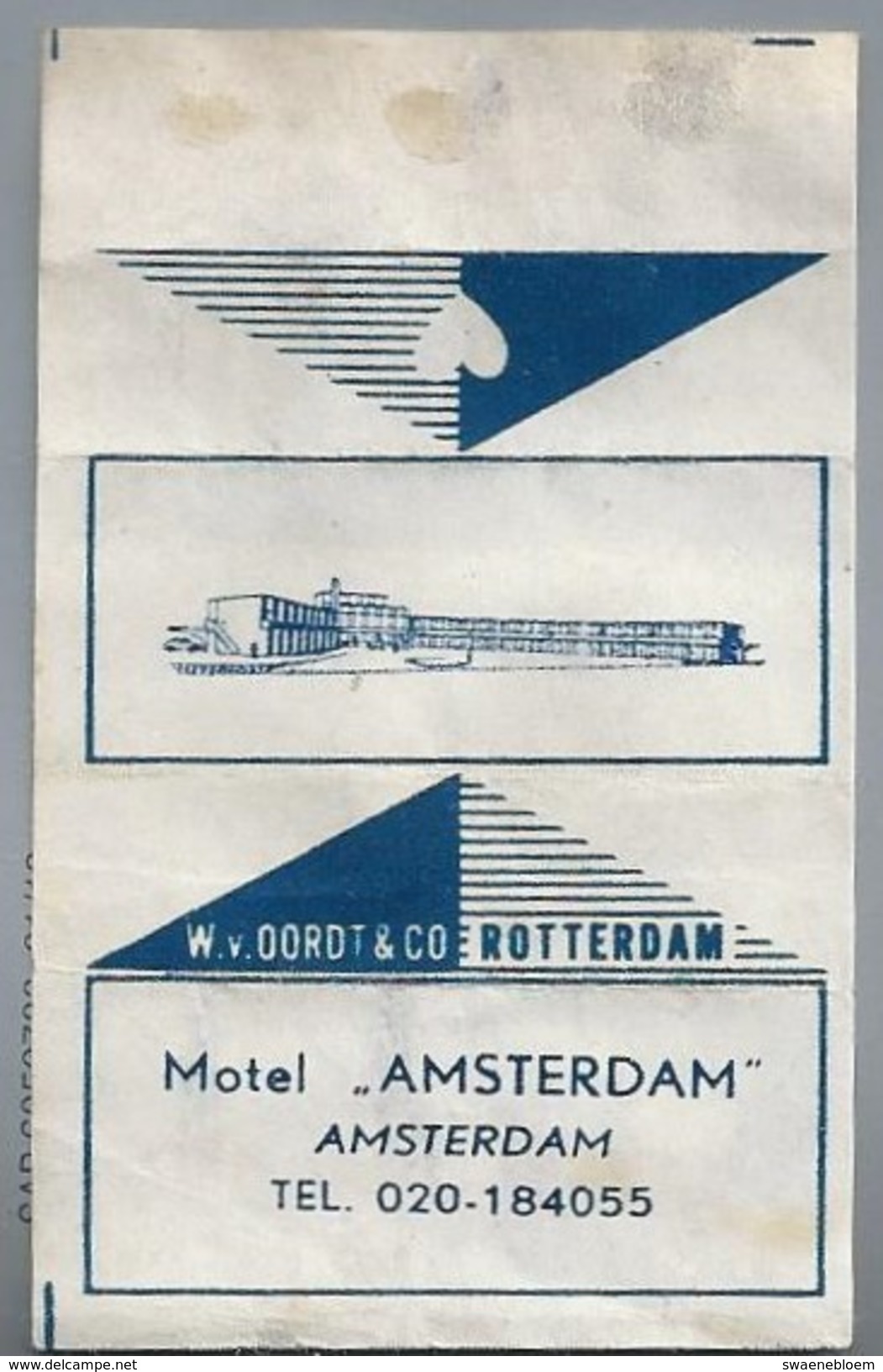 Suikerwikkel.- Embalage De Sucre. AMSTERDAM. Motel - AMSTERDAM - - Suiker