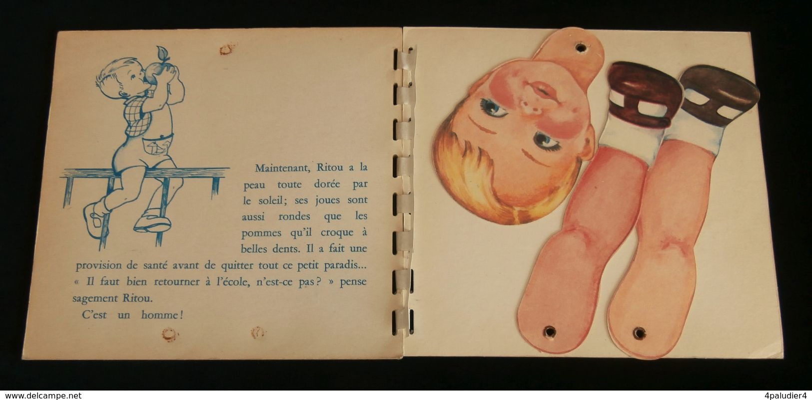 ( Enfantina Livre à Système Animé à Transformations )  RITOU Par J. LAGARDE 1956 HEMMA-CHAIX - Autres & Non Classés