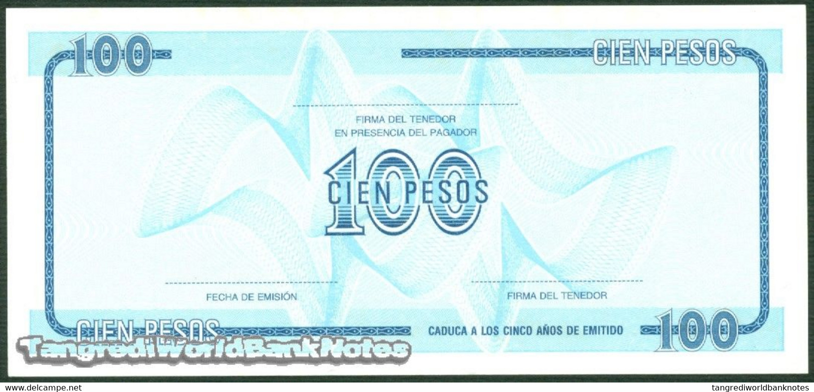 TWN - CUBA FX25 - 100 Pesos 1985 Serie C - Prefix EA UNC - Cuba